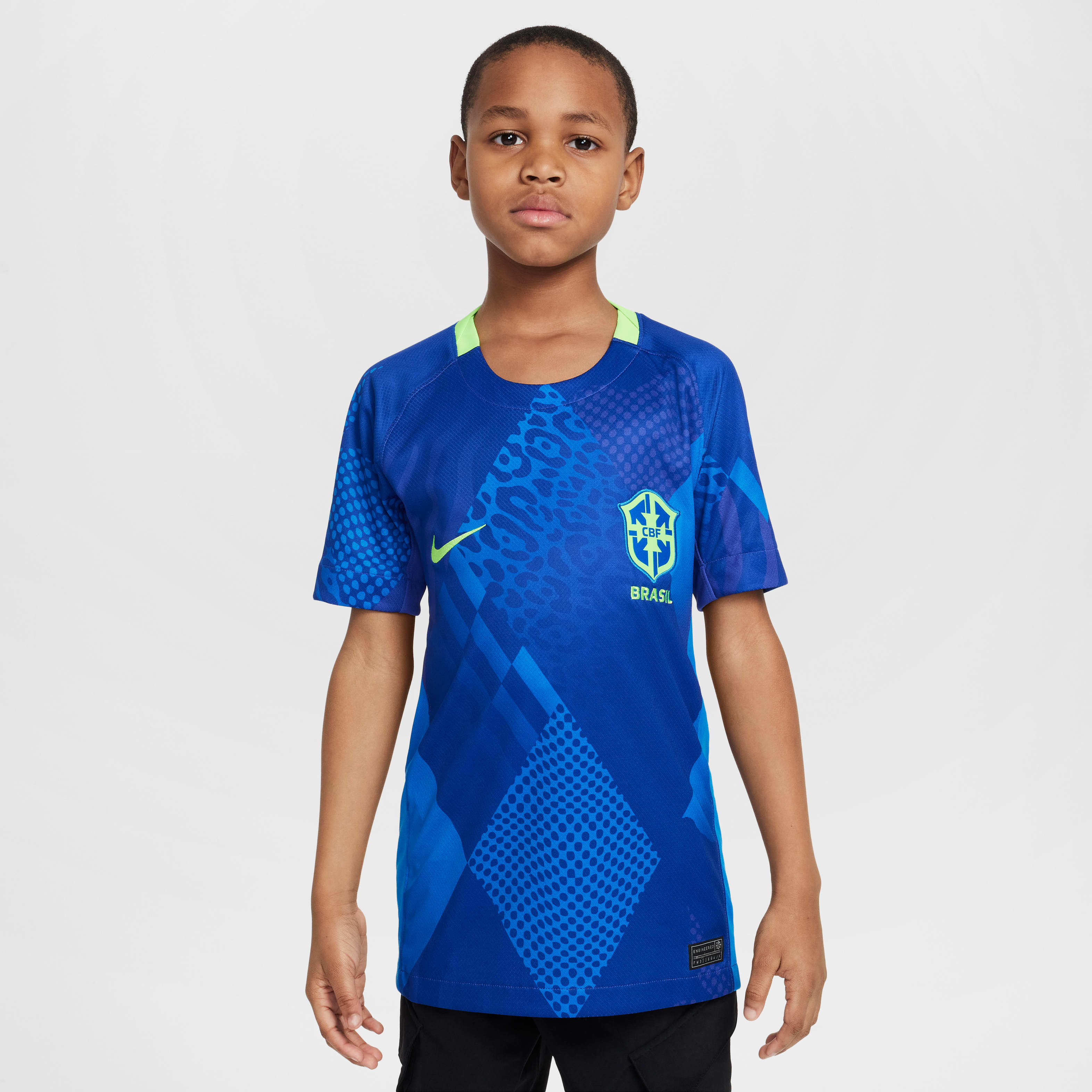 Brazil 2025 Stadium Away (Women's Team) Big Kids' Nike Dri-FIT Soccer Replica Jersey