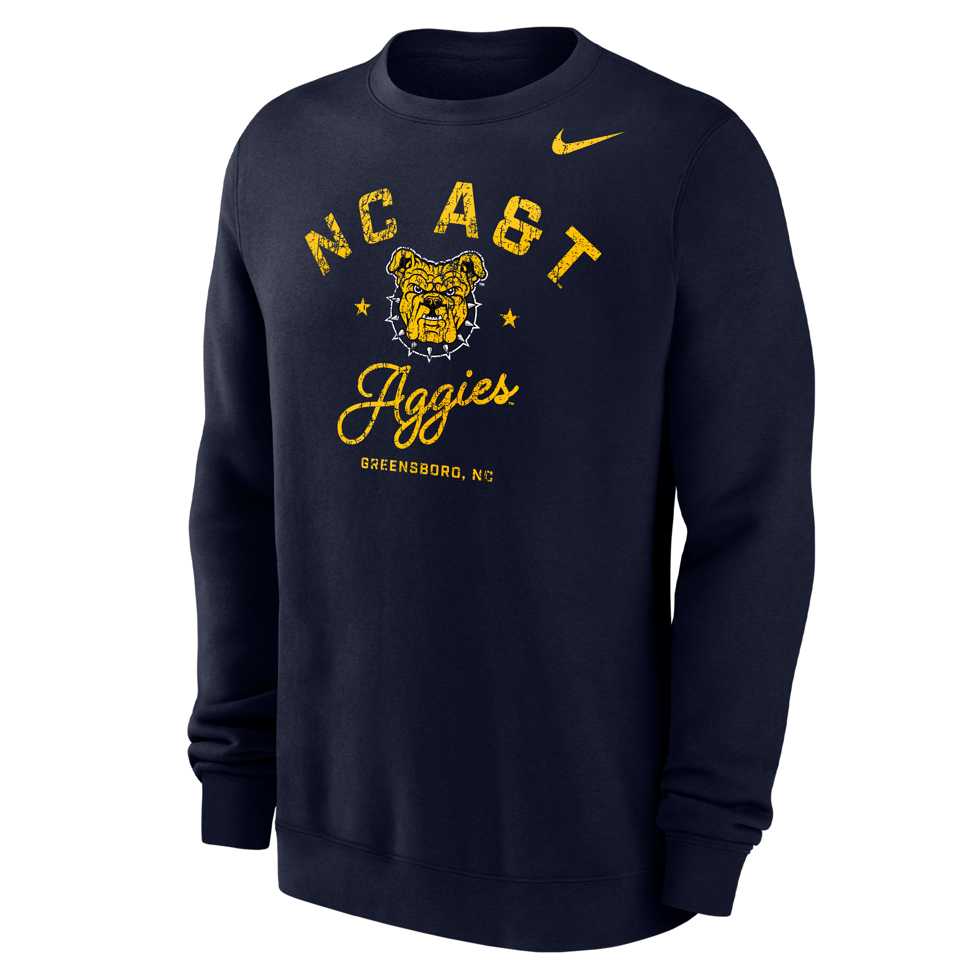 Nike Club Fleece College (North Carolina A&T University) Men’s Crew-Neck Sweatshirt