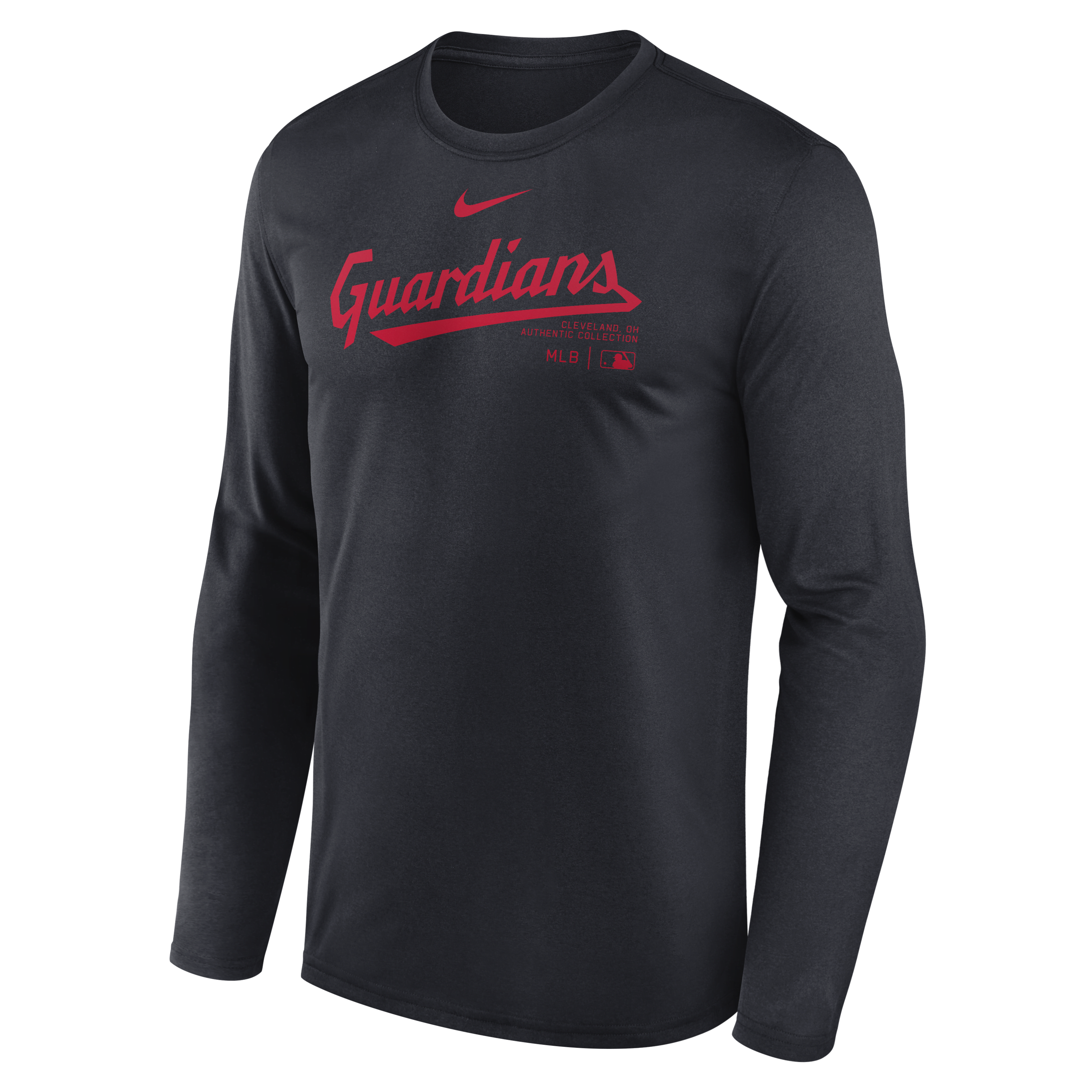 Cleveland Guardians Authentic Collection Practice Men's Nike Dri-FIT MLB Long-Sleeve T-Shirt