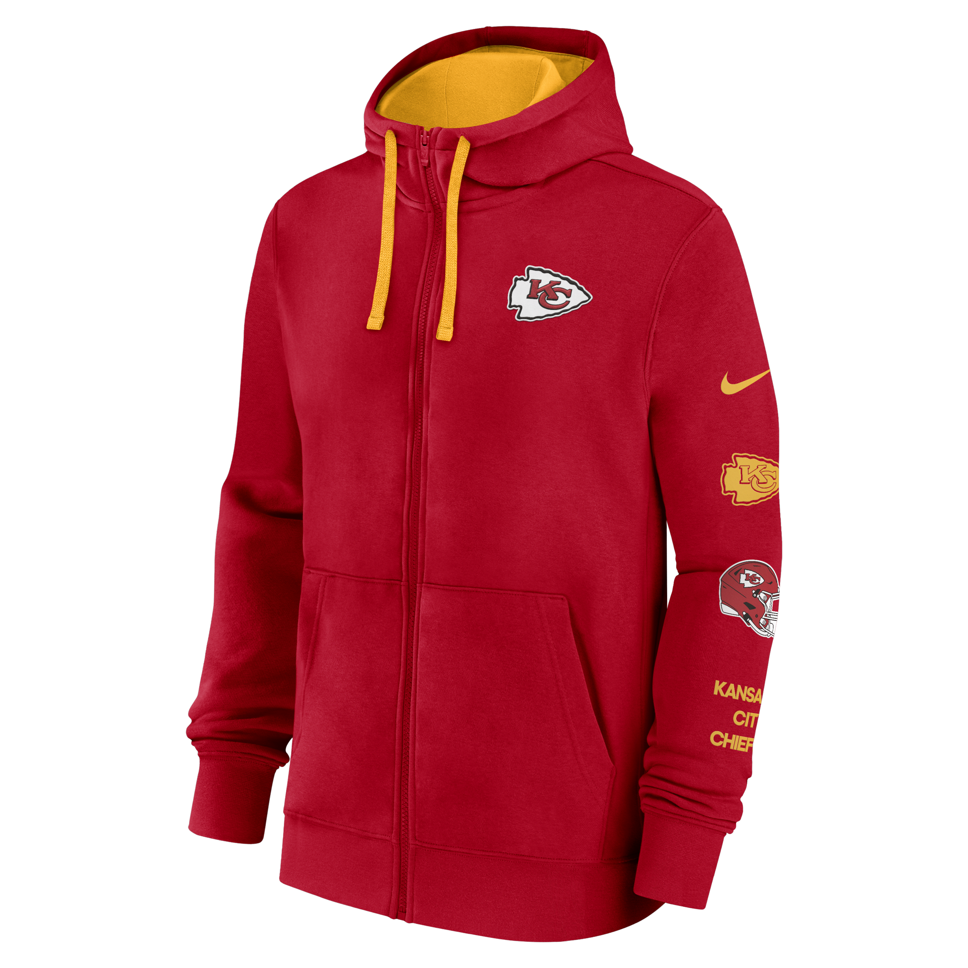 Kansas City Chiefs Club Men's Nike NFL Full-Zip Hoodie