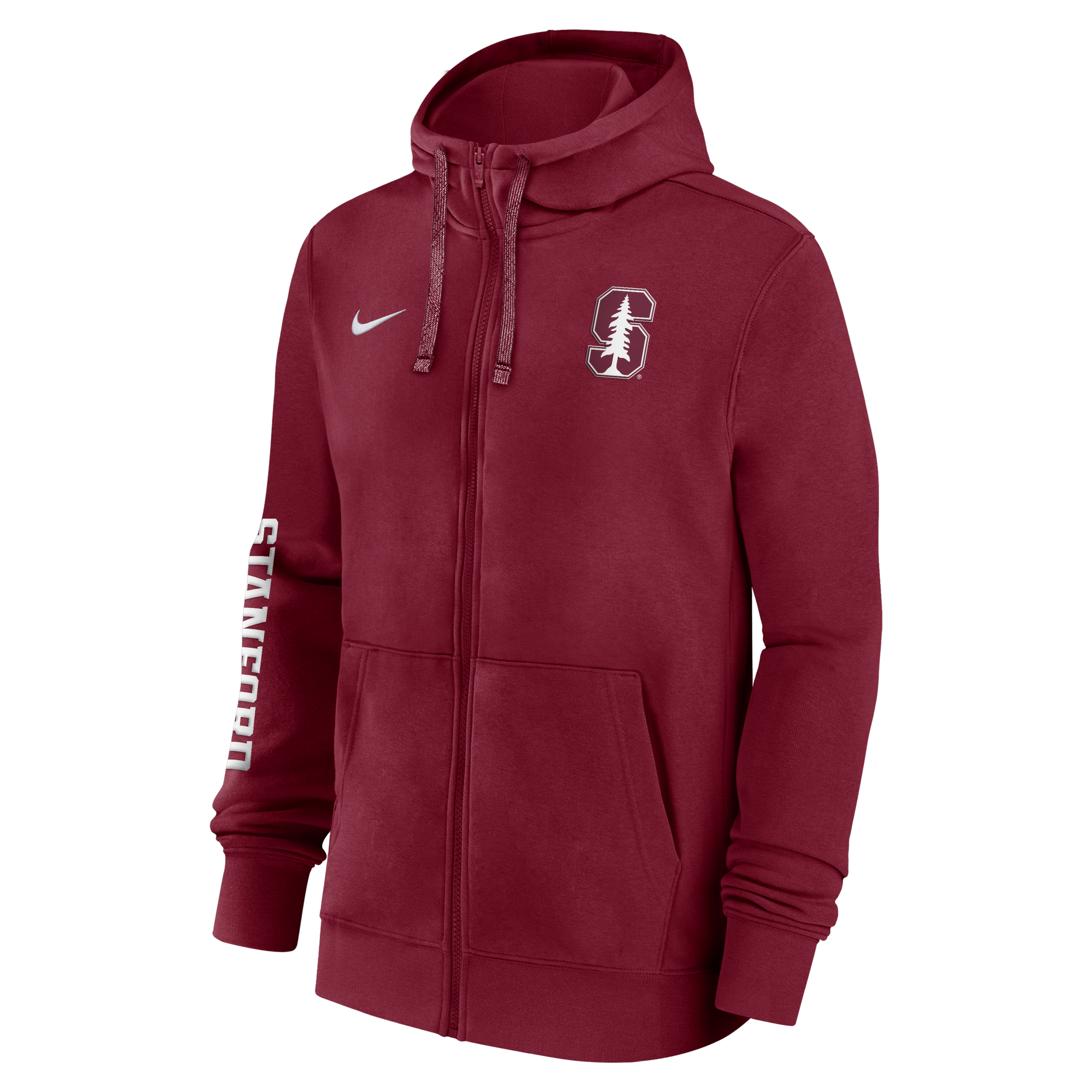 Stanford Cardinal Sideline Team Issue Men's Nike College Full-Zip Hoodie