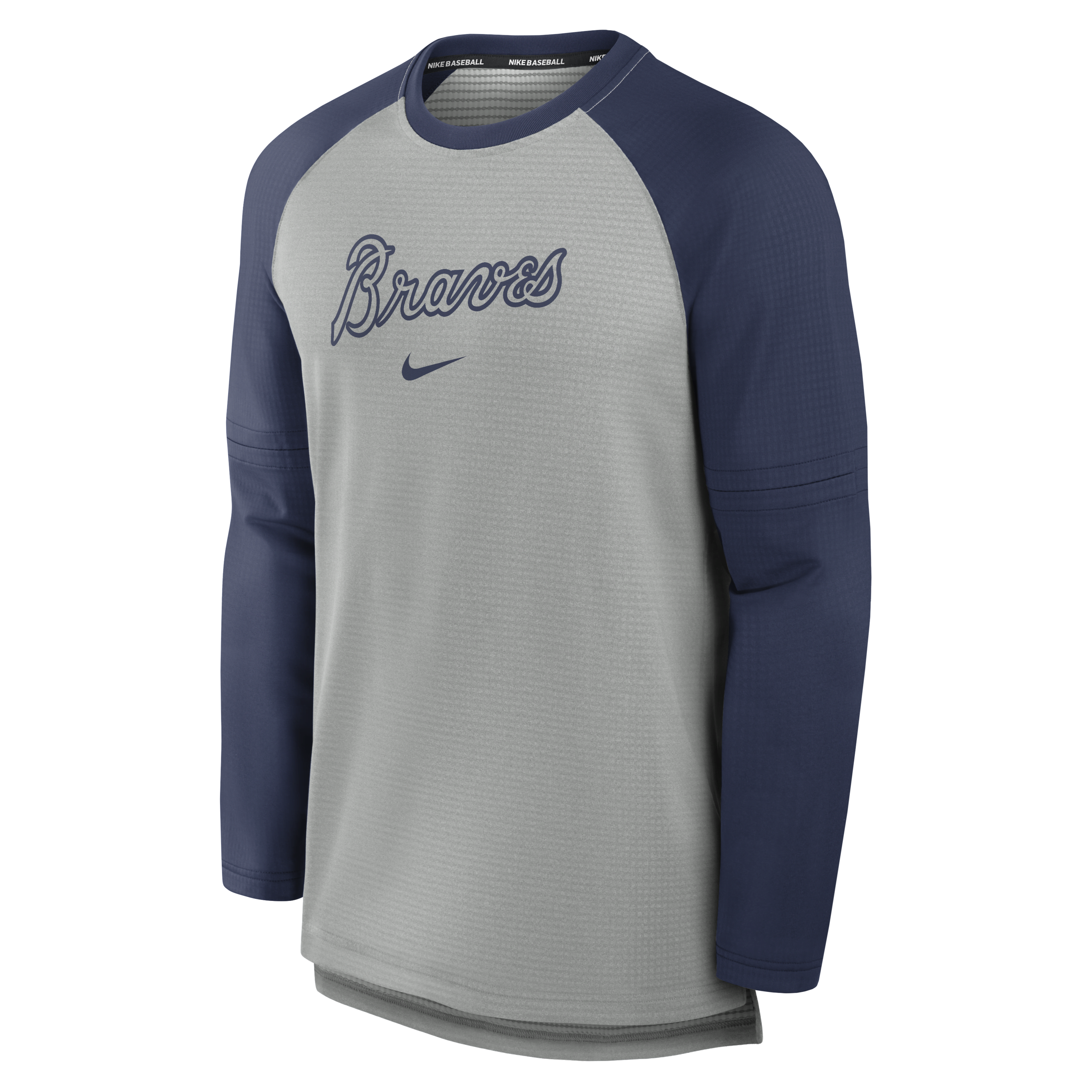 Atlanta Braves Authentic Collection Game Time Men's Nike Breathe MLB Long-Sleeve T-Shirt