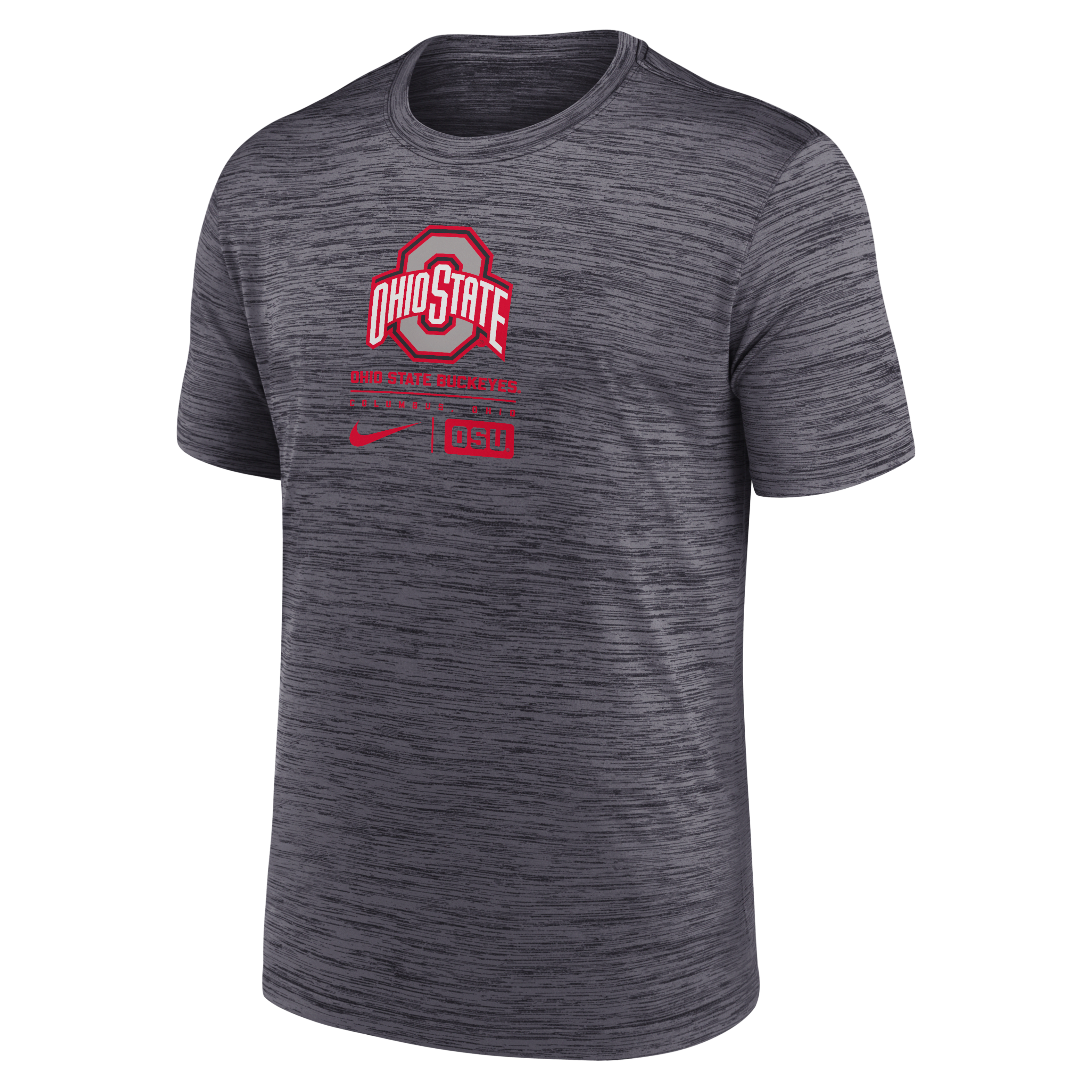 Ohio State Buckeyes Campus Center Block Velocity Men's Nike Dri-FIT College T-Shirt