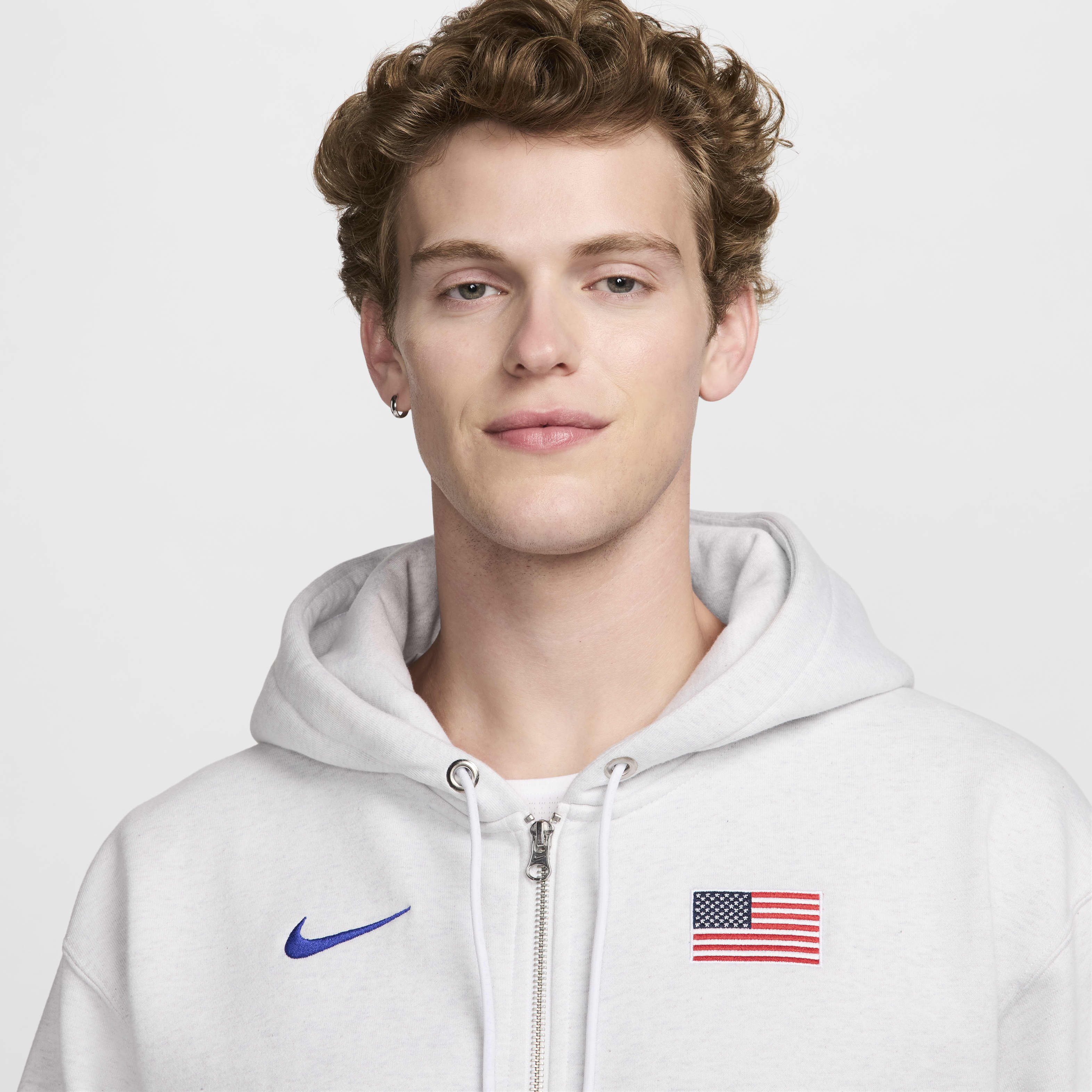 USA Solo Swoosh Men's Nike Full-Zip Hoodie