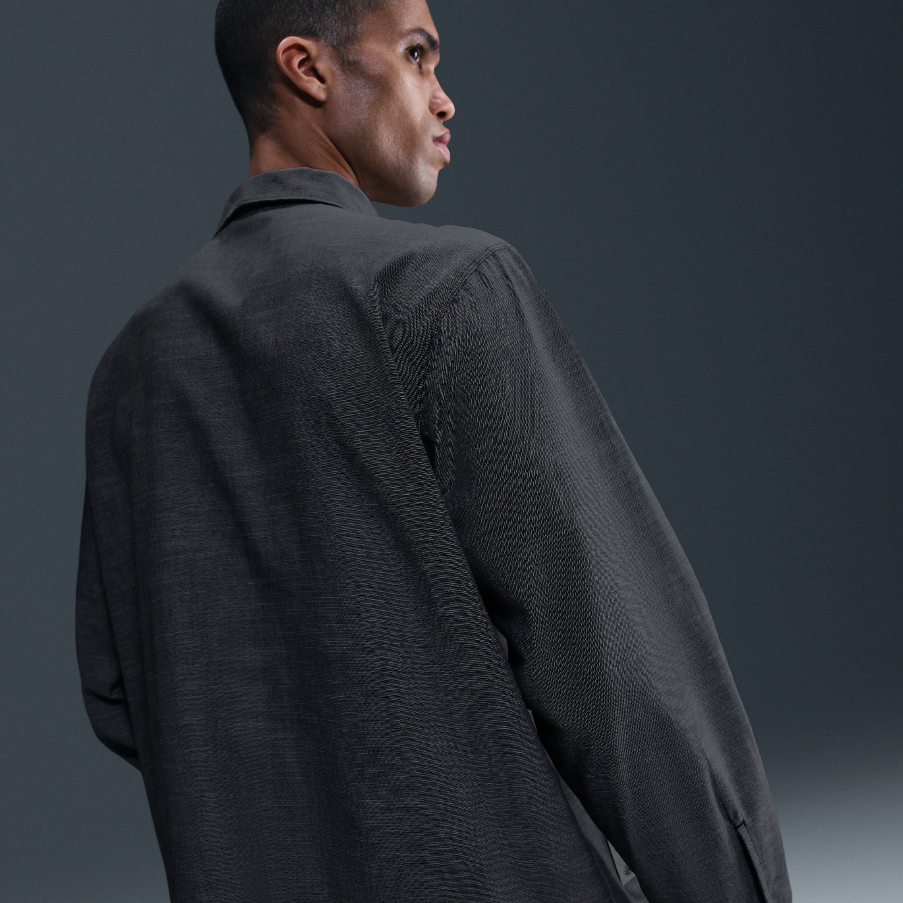 Nike Life Men's Chambray Long-Sleeve Painter's Shirt