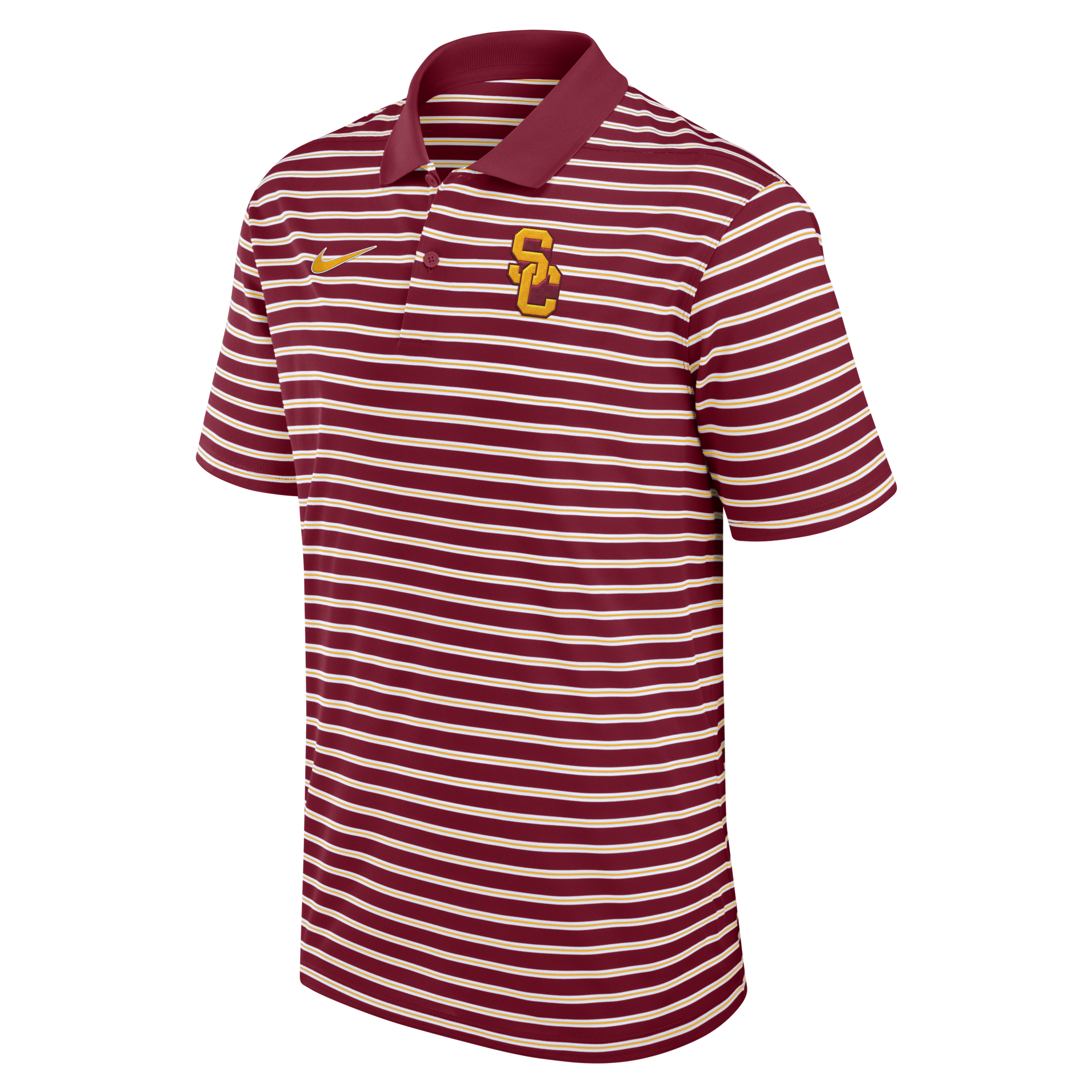 USC Trojans Primetime Victory Striped Men's Nike Dri-FIT College Polo