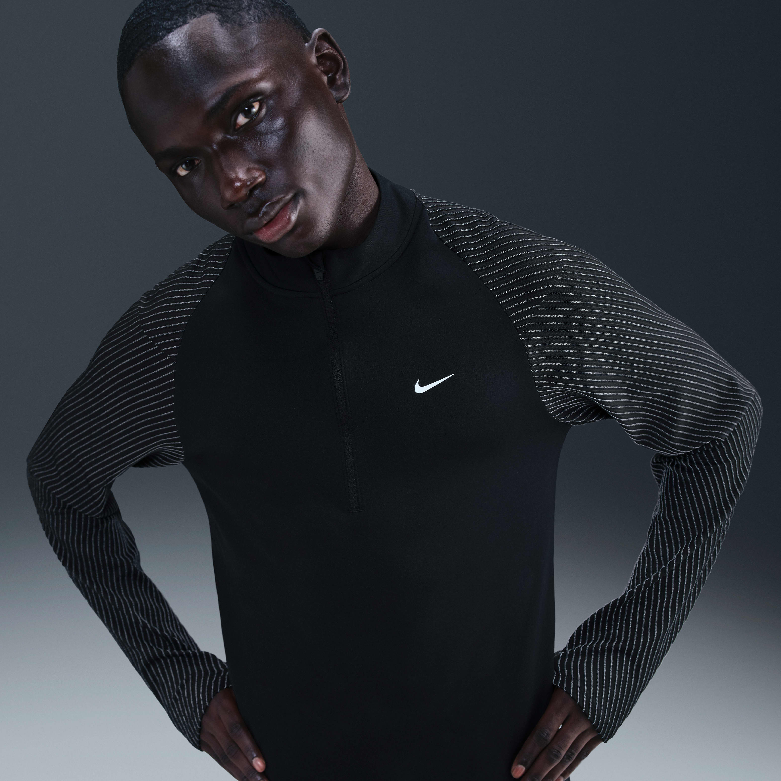 Nike Men's Dri-FIT 1/2-Zip Running Top with Reflective Accents