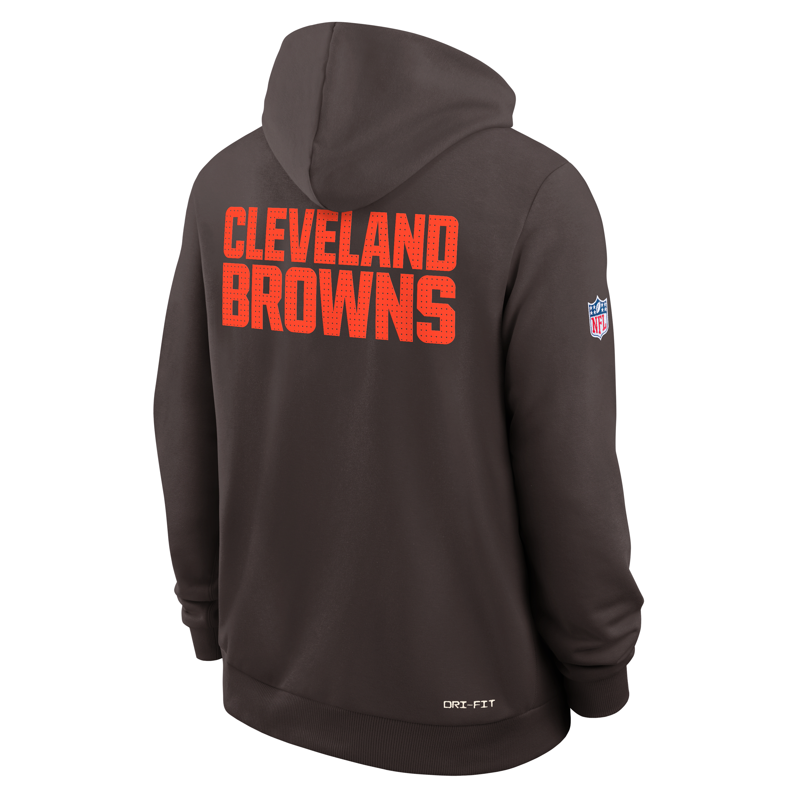 Cleveland Browns Initial Home Sideline Men's Nike Dri-FIT NFL Pullover Hoodie