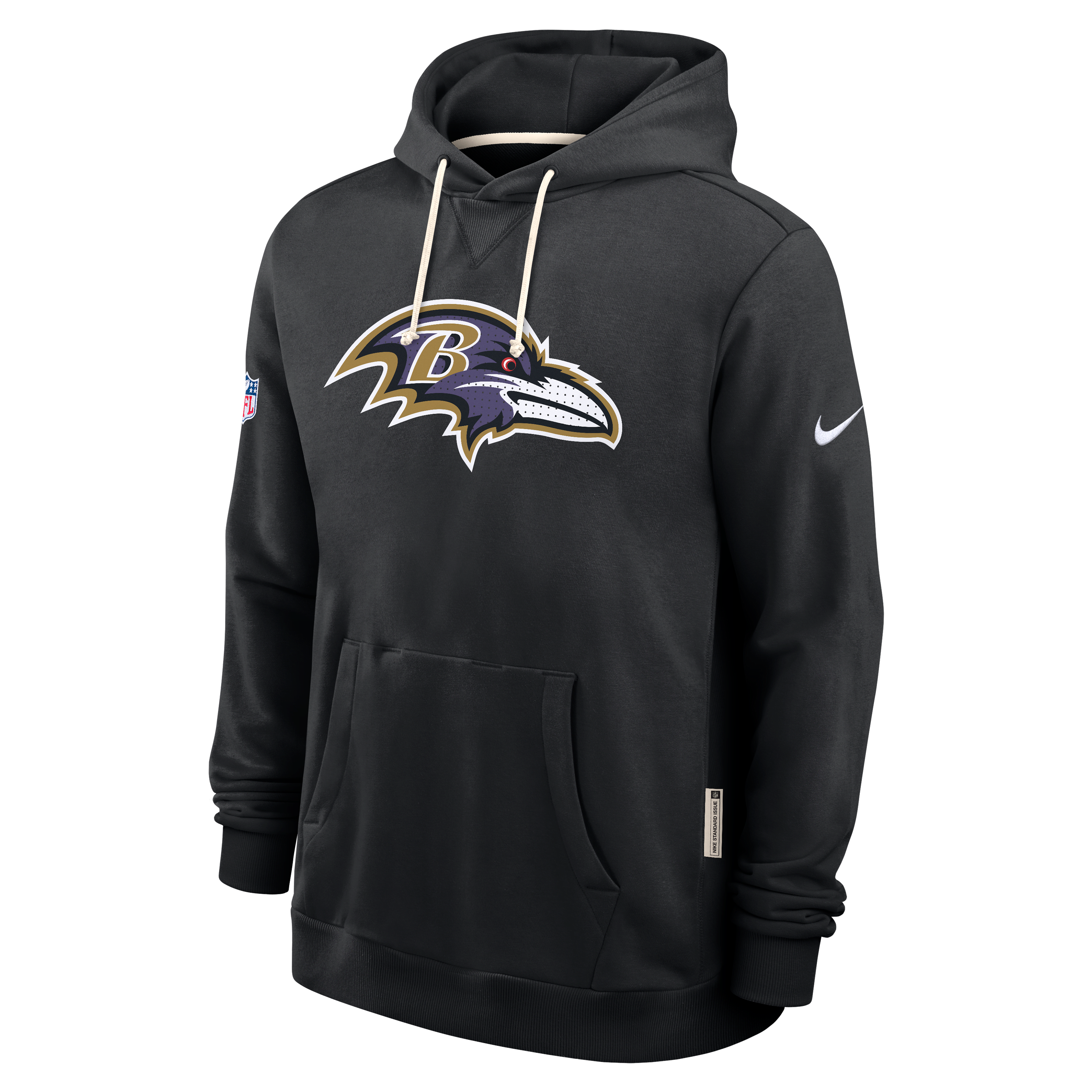 Baltimore Ravens Initial Home Sideline Men's Nike Dri-FIT NFL Pullover Hoodie
