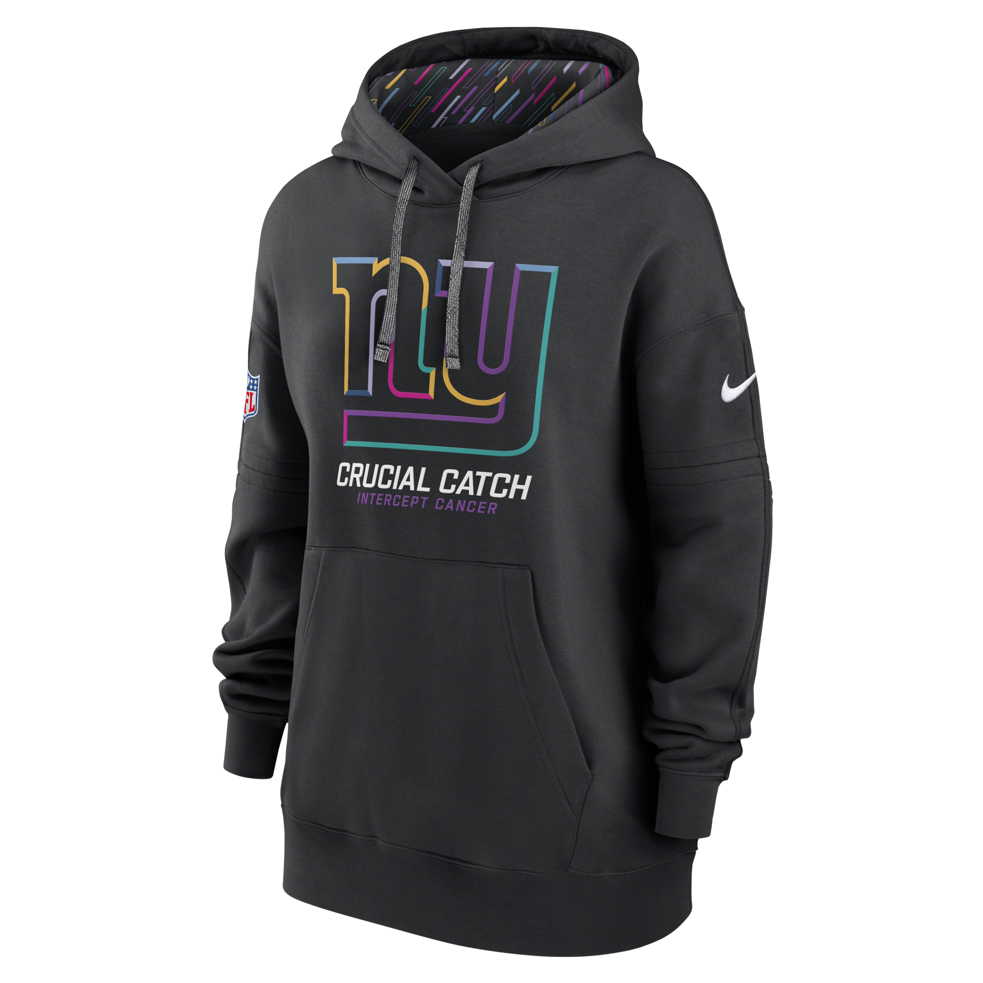 New York Giants Crucial Catch Club Women's Nike NFL Pullover Hoodie