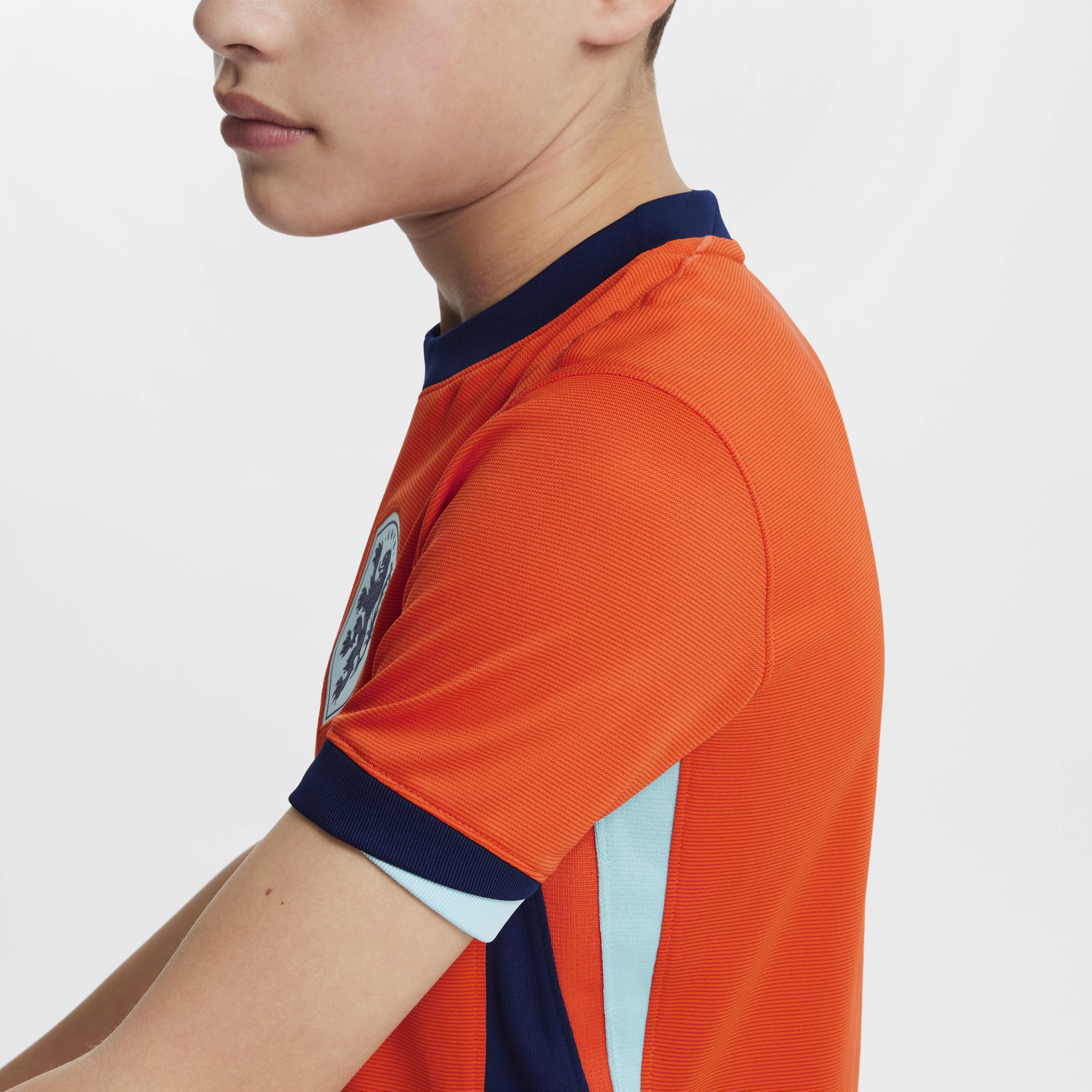 Netherlands (Men's Team) 2024/25 Stadium Home Big Kids' Nike Dri-FIT Soccer Replica Jersey