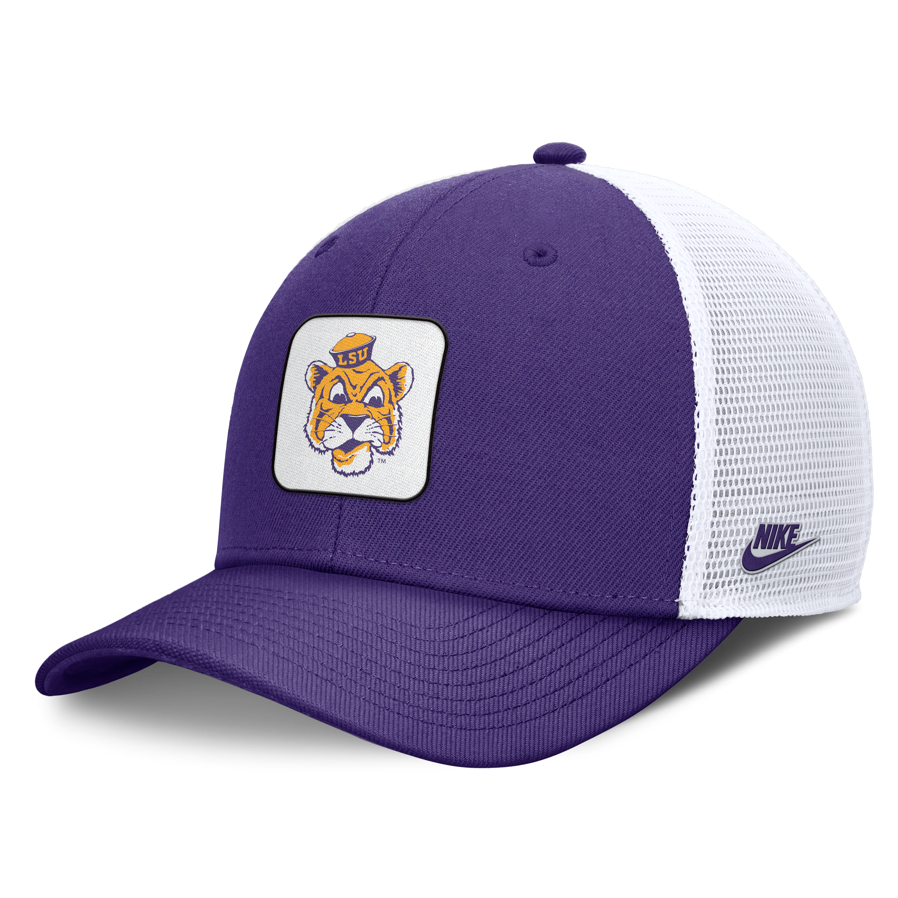LSU Tigers Legacy Rise Mascot Men's Nike College Trucker Adjustable Hat