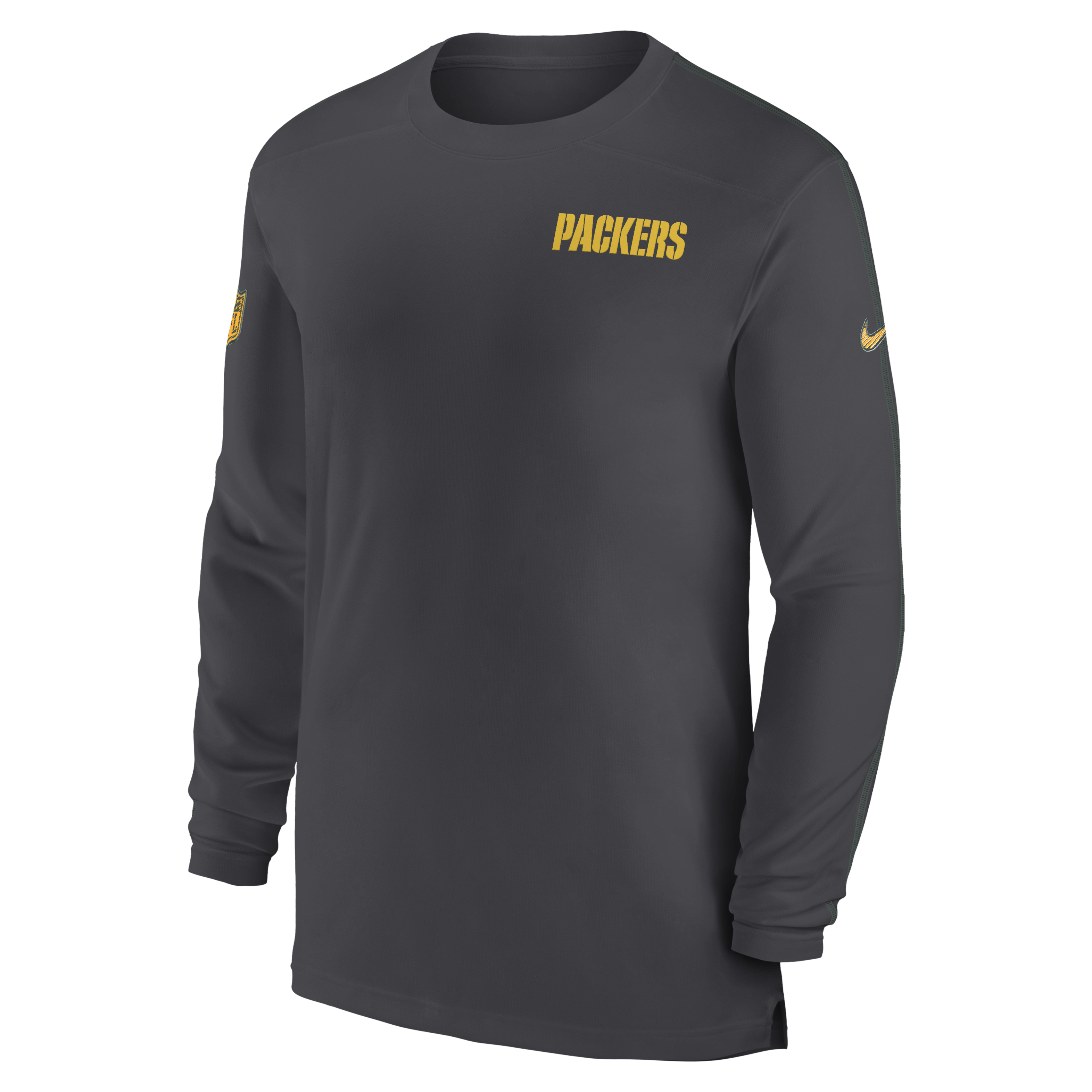 Green Bay Packers Sideline Coach Men's Nike Dri-FIT NFL Long-Sleeve Top