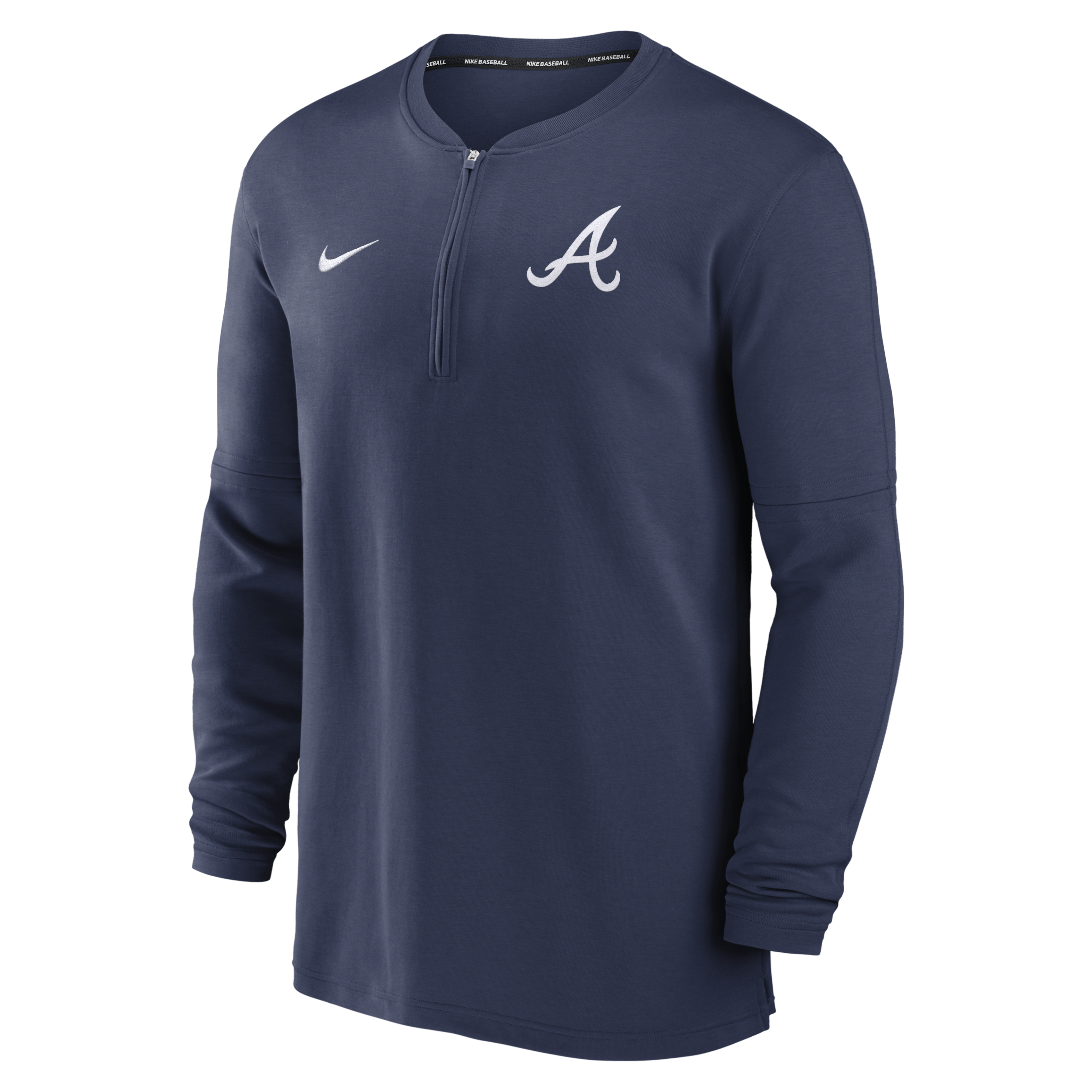 Atlanta Braves Authentic Collection Game Time Men's Nike Dri-FIT MLB 1/2-Zip Long-Sleeve Top