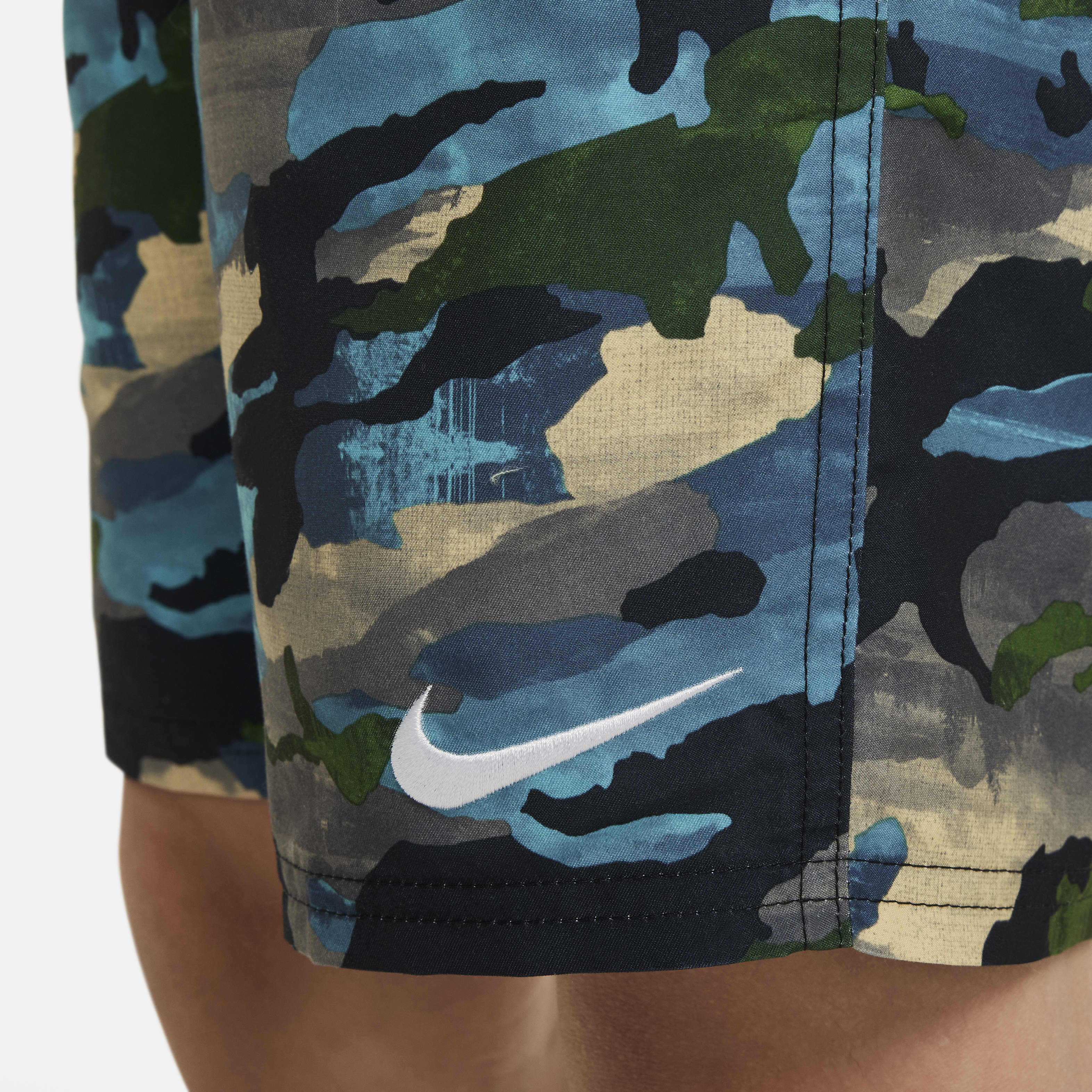 Nike Swim Classic Camo Big Kids' (Boys') 7" Volley Shorts