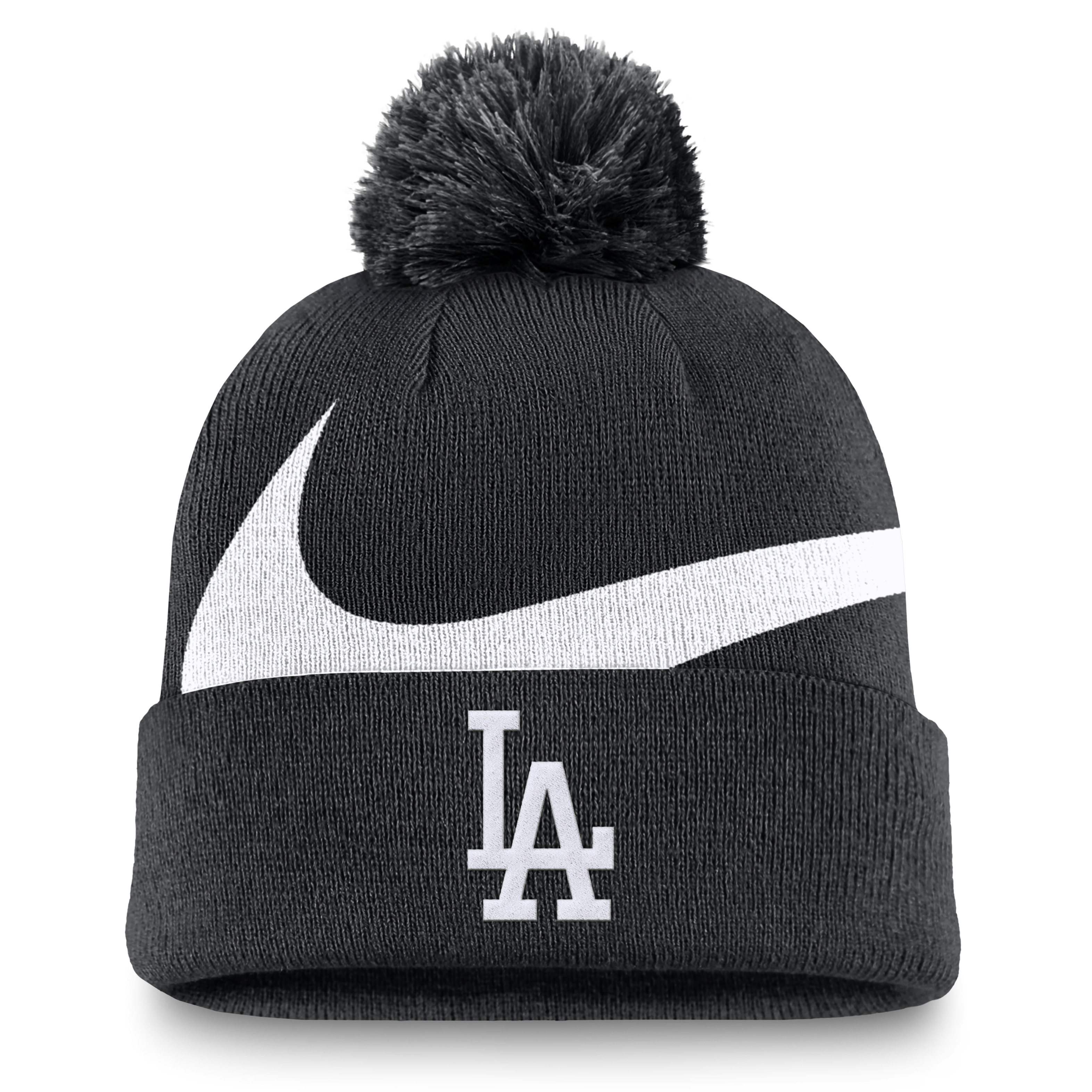 Los Angeles Dodgers Peak Men's Nike MLB Cuffed Pom Beanie