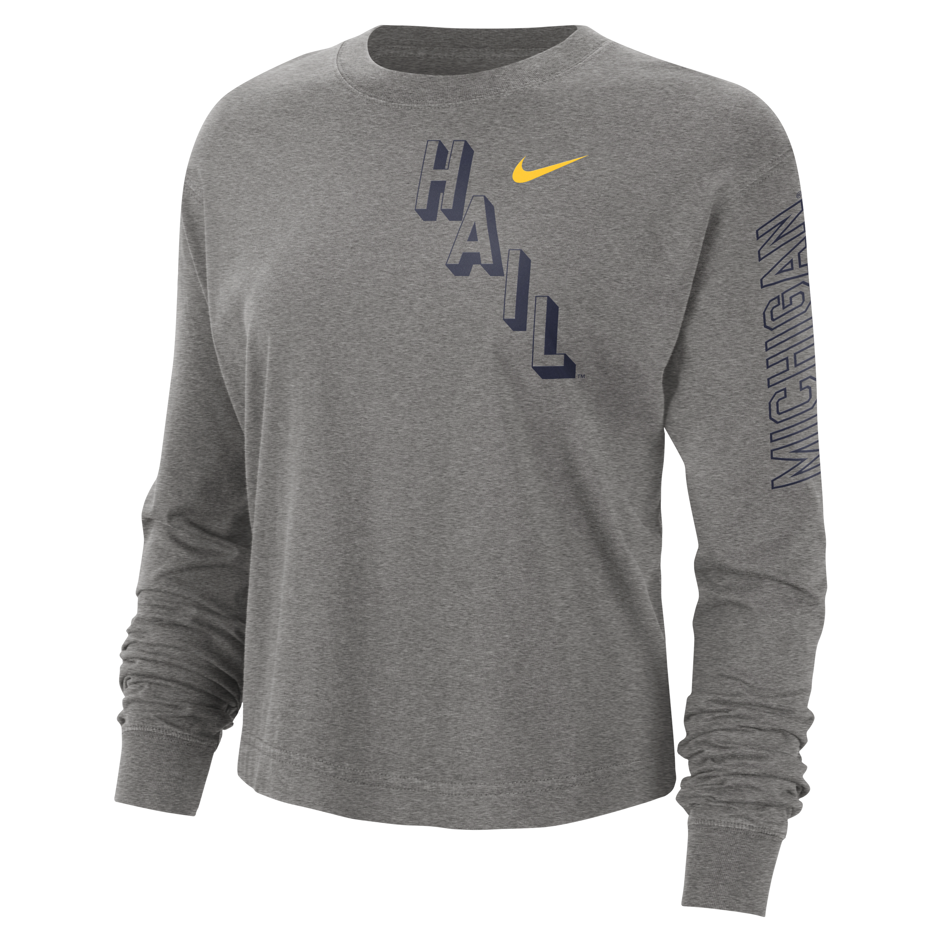 Michigan Heritage Women's Nike College Boxy Crew-Neck T-Shirt