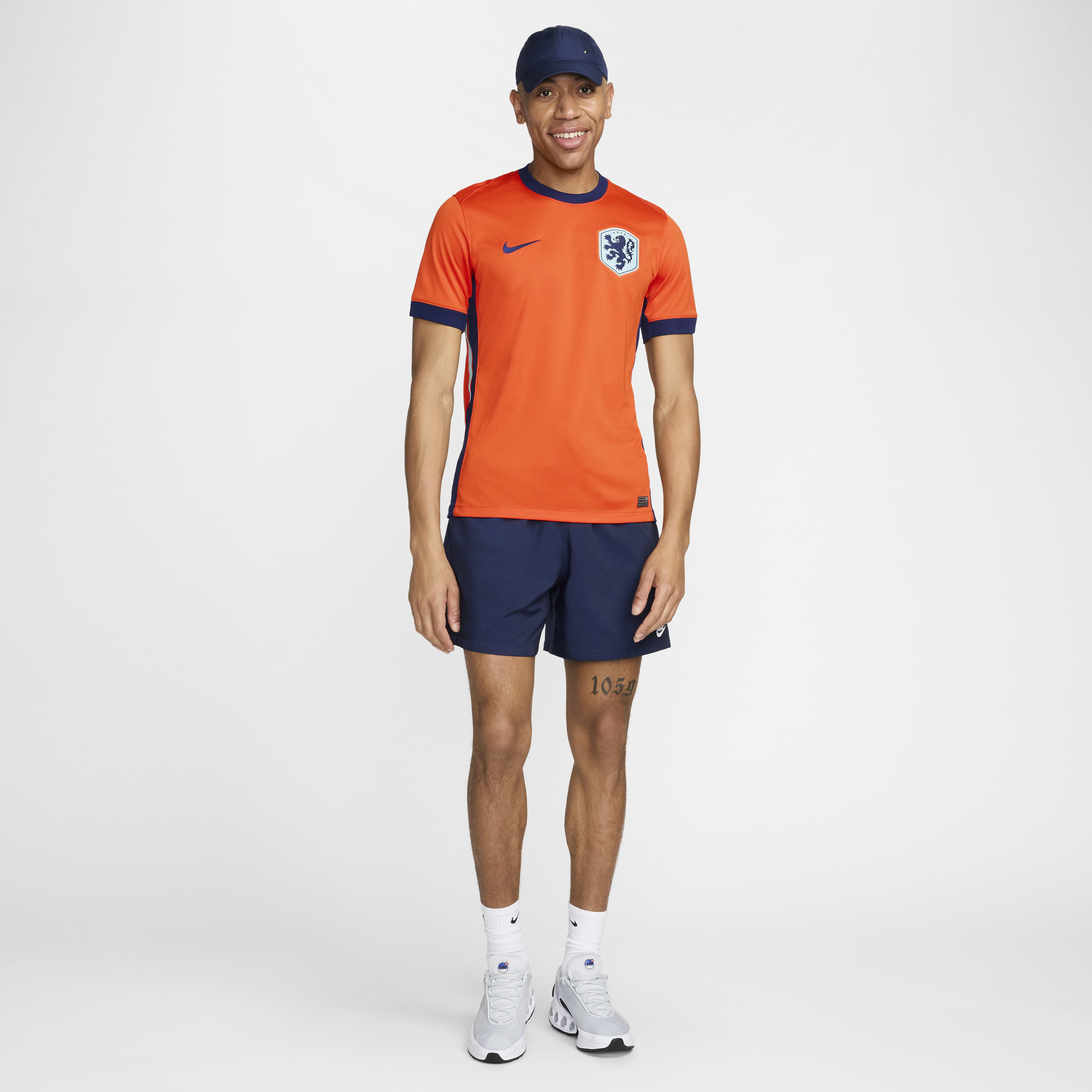 Netherlands (Men's Team) 2024/25 Stadium Home Men's Nike Dri-FIT Soccer Replica Jersey