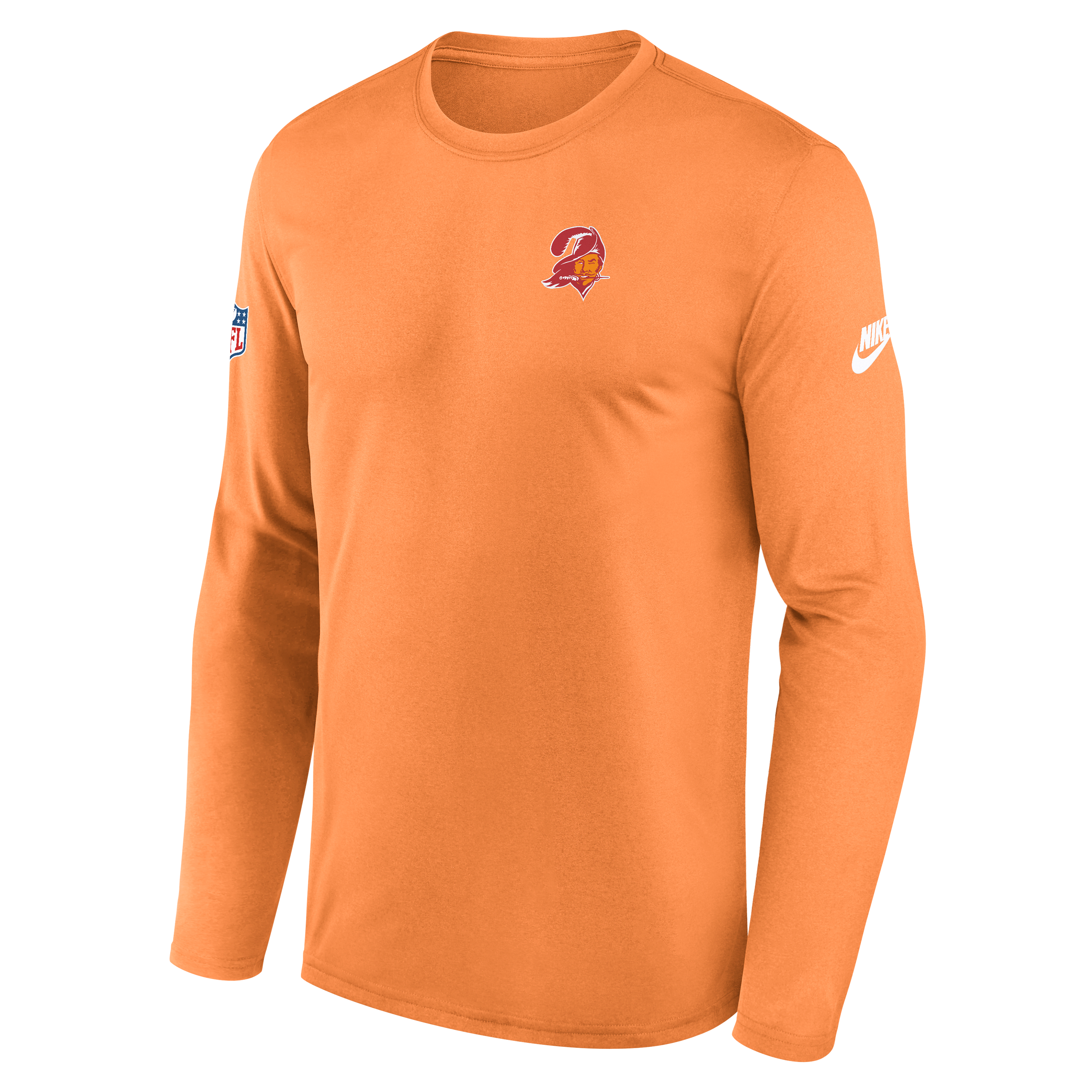 Tampa Bay Buccaneers Alt Legend Small Logo Men's Nike Dri-FIT NFL Long-Sleeve T-Shirt
