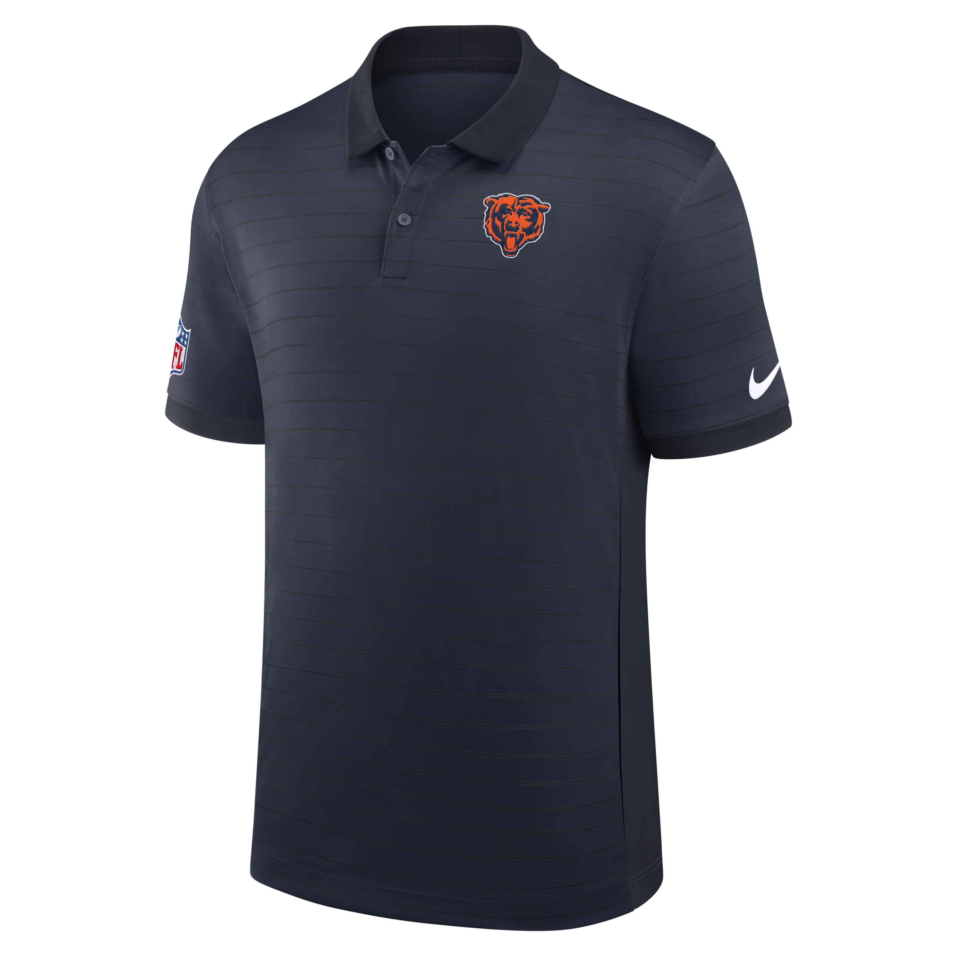 Chicago Bears Sideline Victory Stripe Men's Nike Dri-FIT NFL Polo