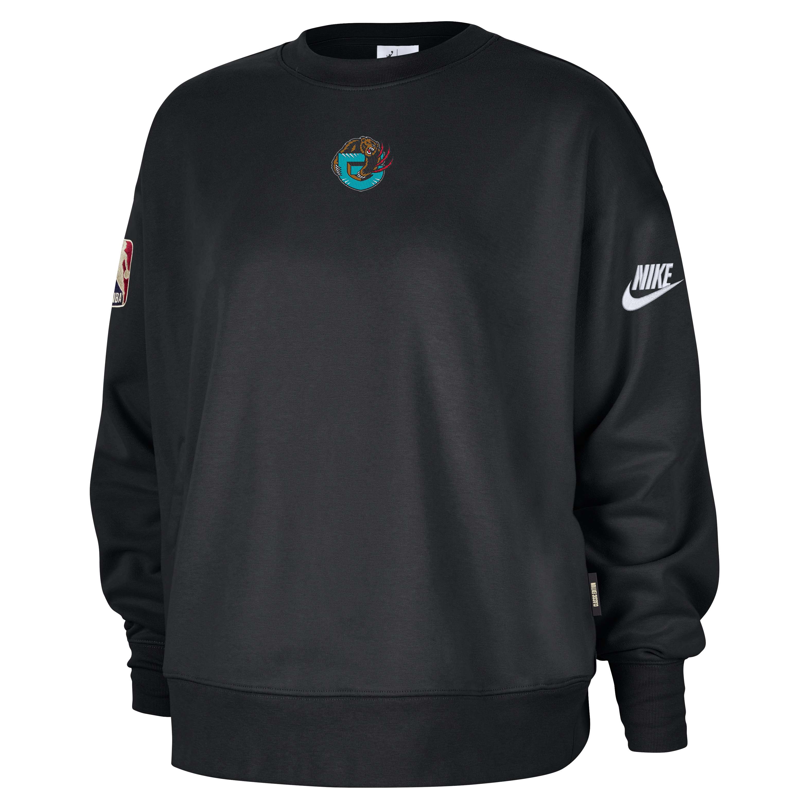 Memphis Grizzlies Hardwood Classics Women's Nike NBA Phoenix Fleece Premium Crewneck Sweatshirt