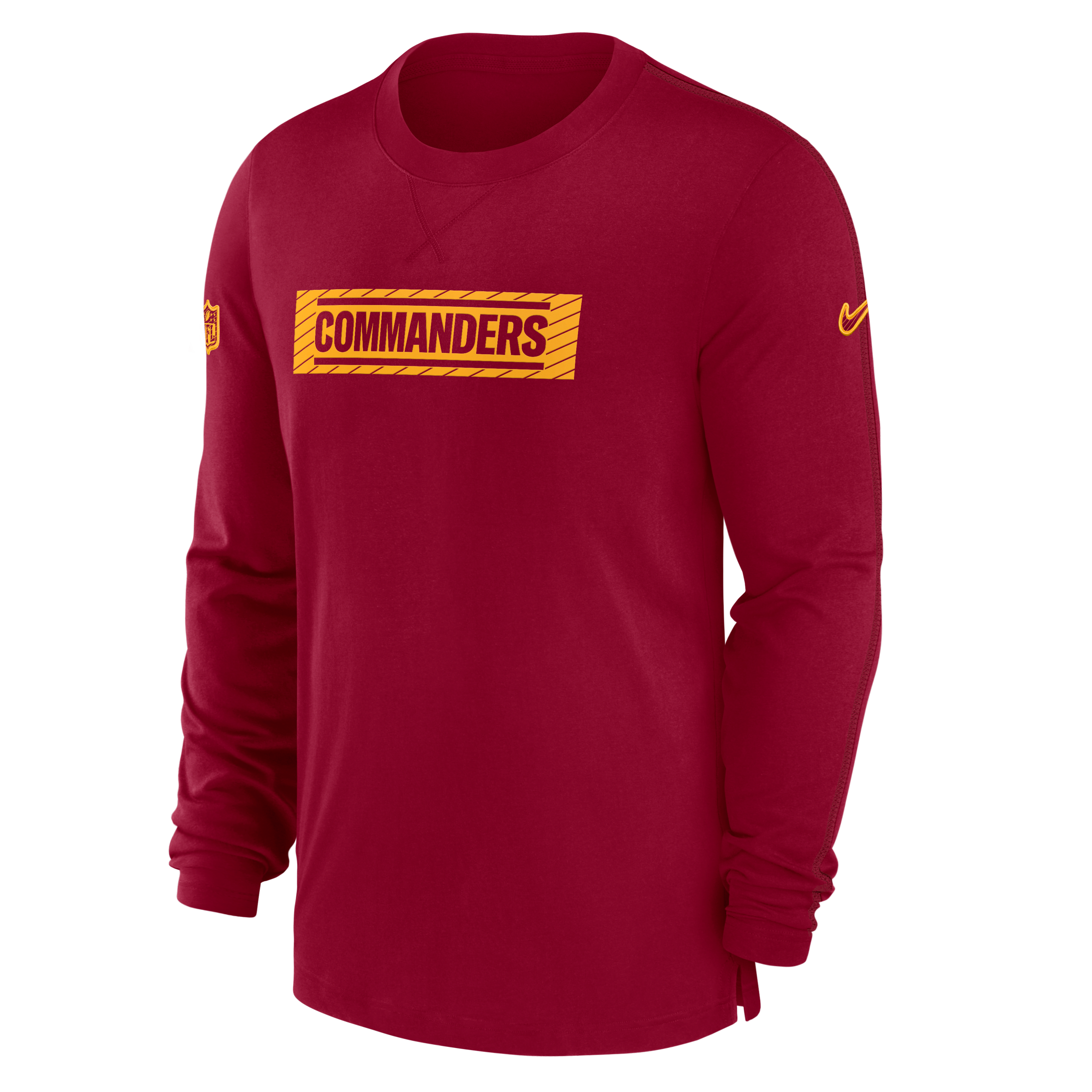 Washington Commanders Sideline Player Team Issue Men’s Nike Dri-FIT Long-Sleeve Top