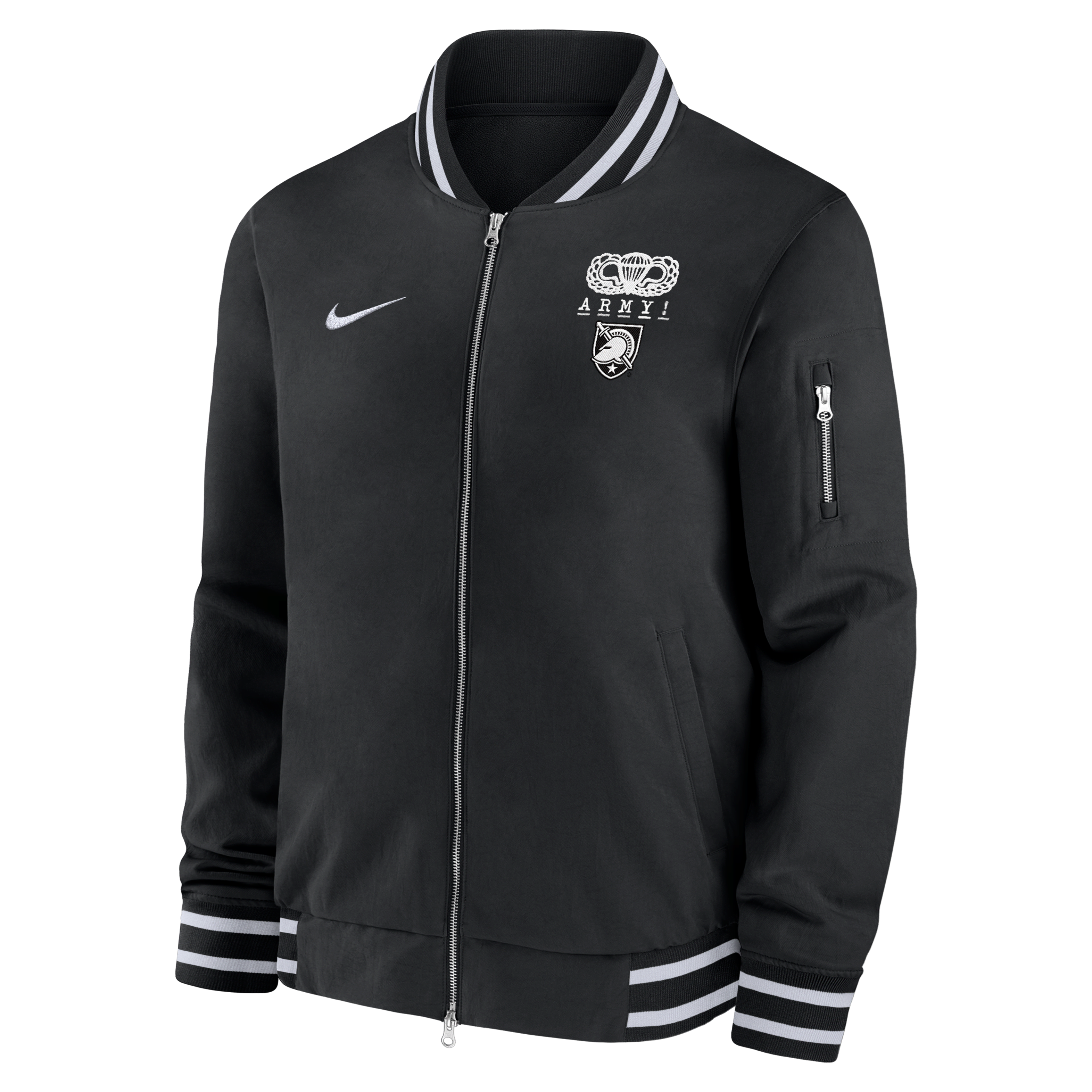 Army Black Knights Rivalry Sideline Men's Nike College Full-Zip Bomber Jacket