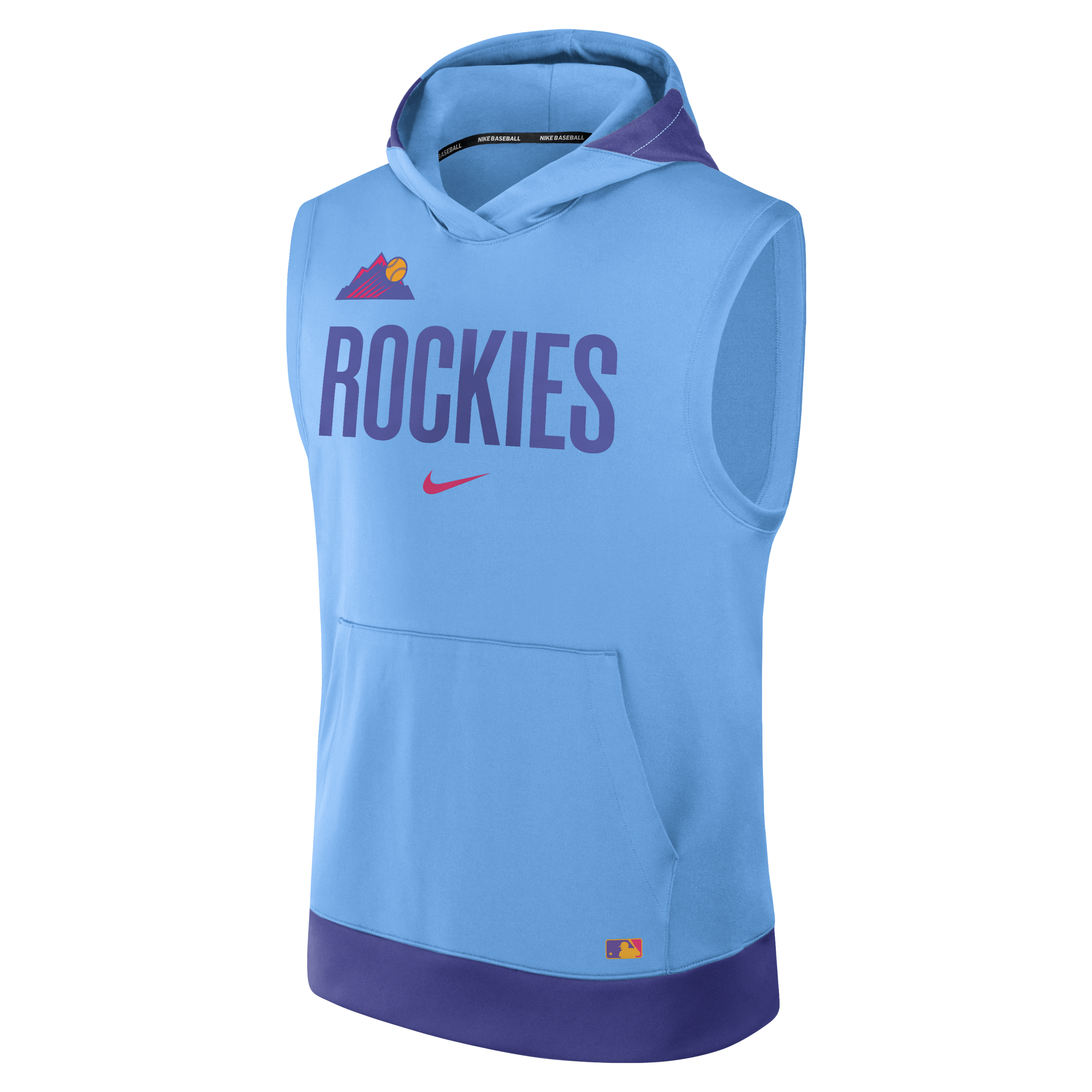 Colorado Rockies Authentic Collection City Connect Men’s Nike Dri-FIT MLB Sleeveless Pullover Hoodie