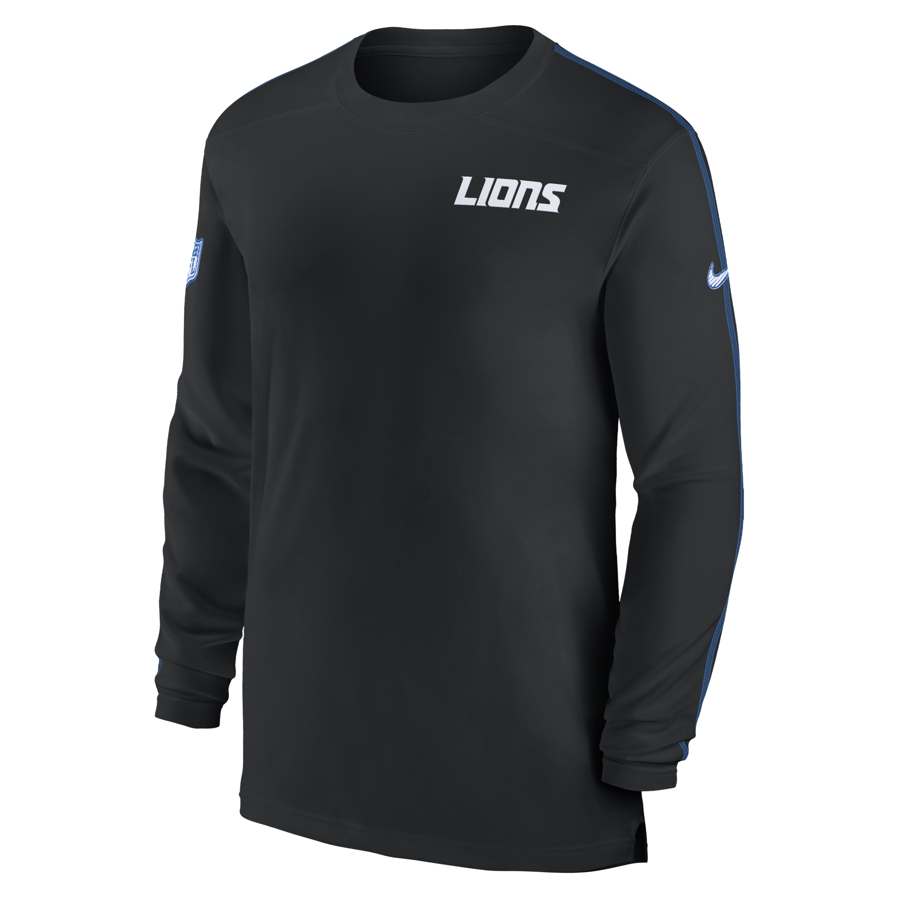 Detroit Lions Sideline Coach Men's Nike Dri-FIT NFL Long-Sleeve Top