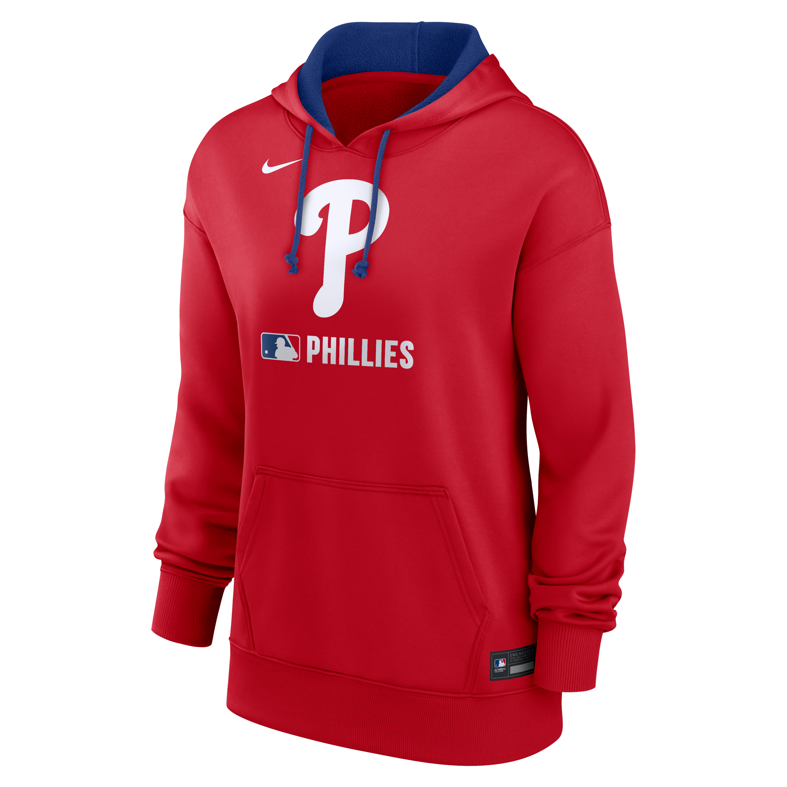 Philadelphia Phillies Authentic Collection Women's Nike Therma MLB Pullover Hoodie