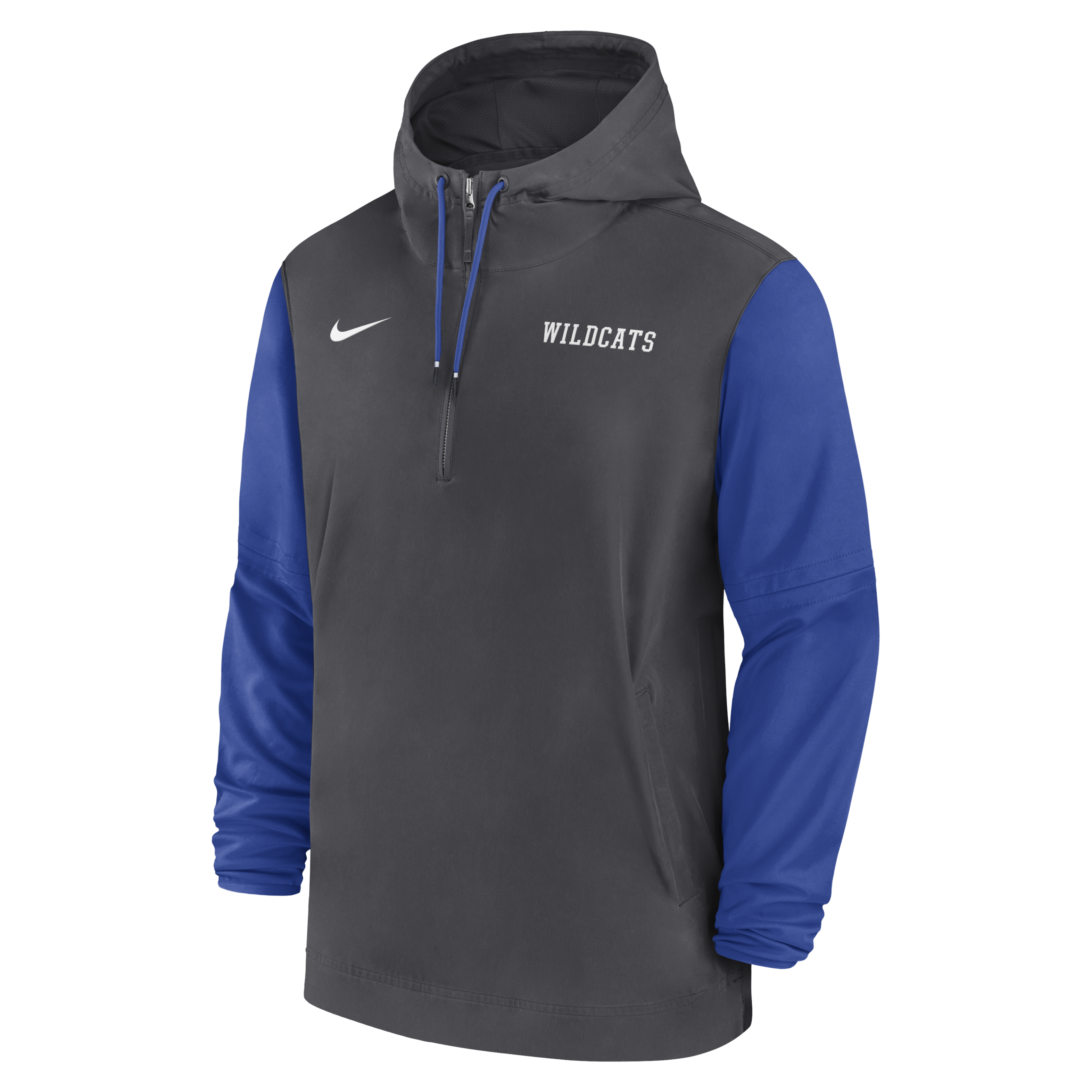 Kentucky Wildcats Sideline Pre-Game Player Men's Nike College 1/2-Zip Hooded Jacket