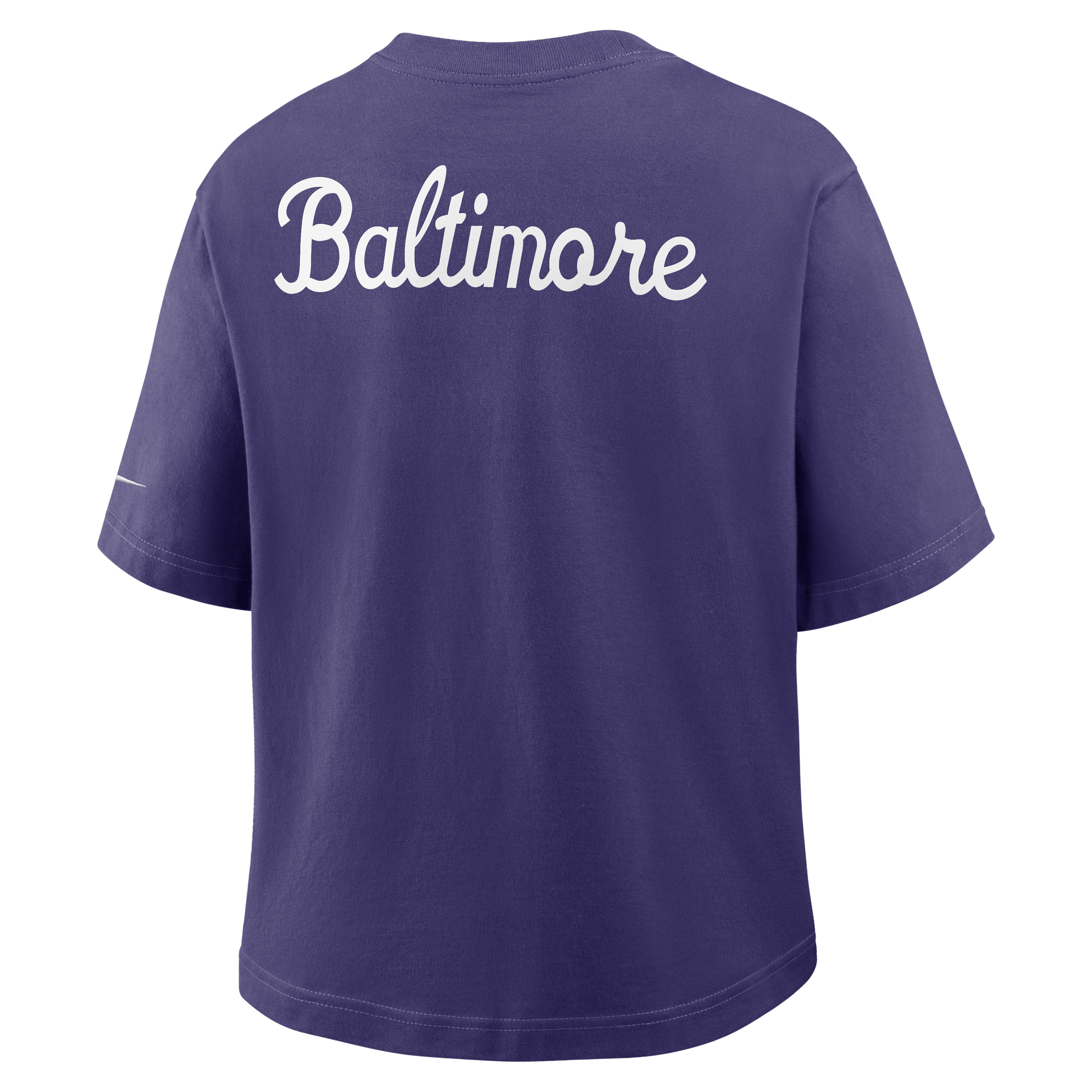Baltimore Ravens Rewind Pocket Boxy Women's Nike NFL T-Shirt
