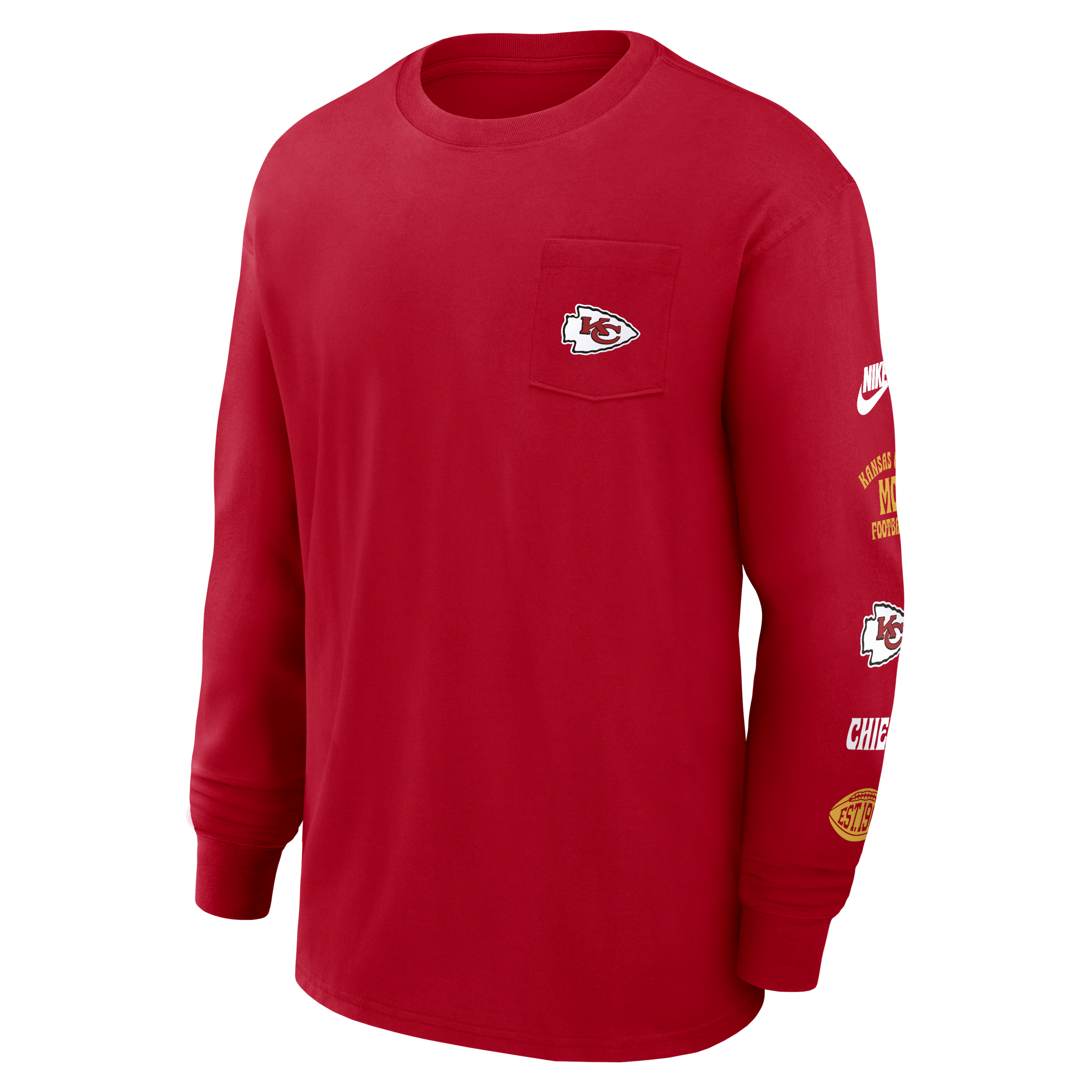 Kansas City Chiefs Rewind Max90 Pocket Men's Nike NFL Long-Sleeve T-Shirt