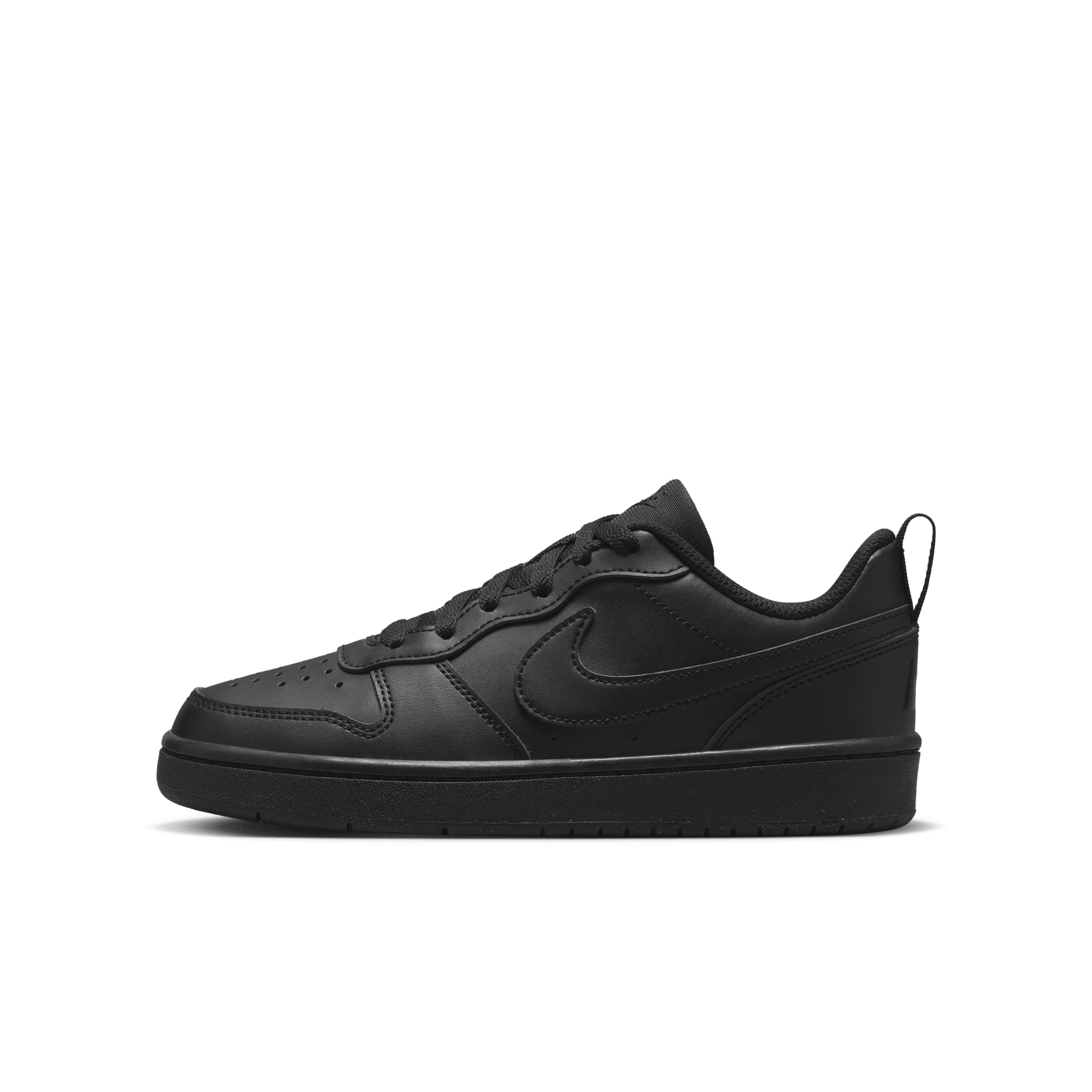 nike black court borough low sneakers