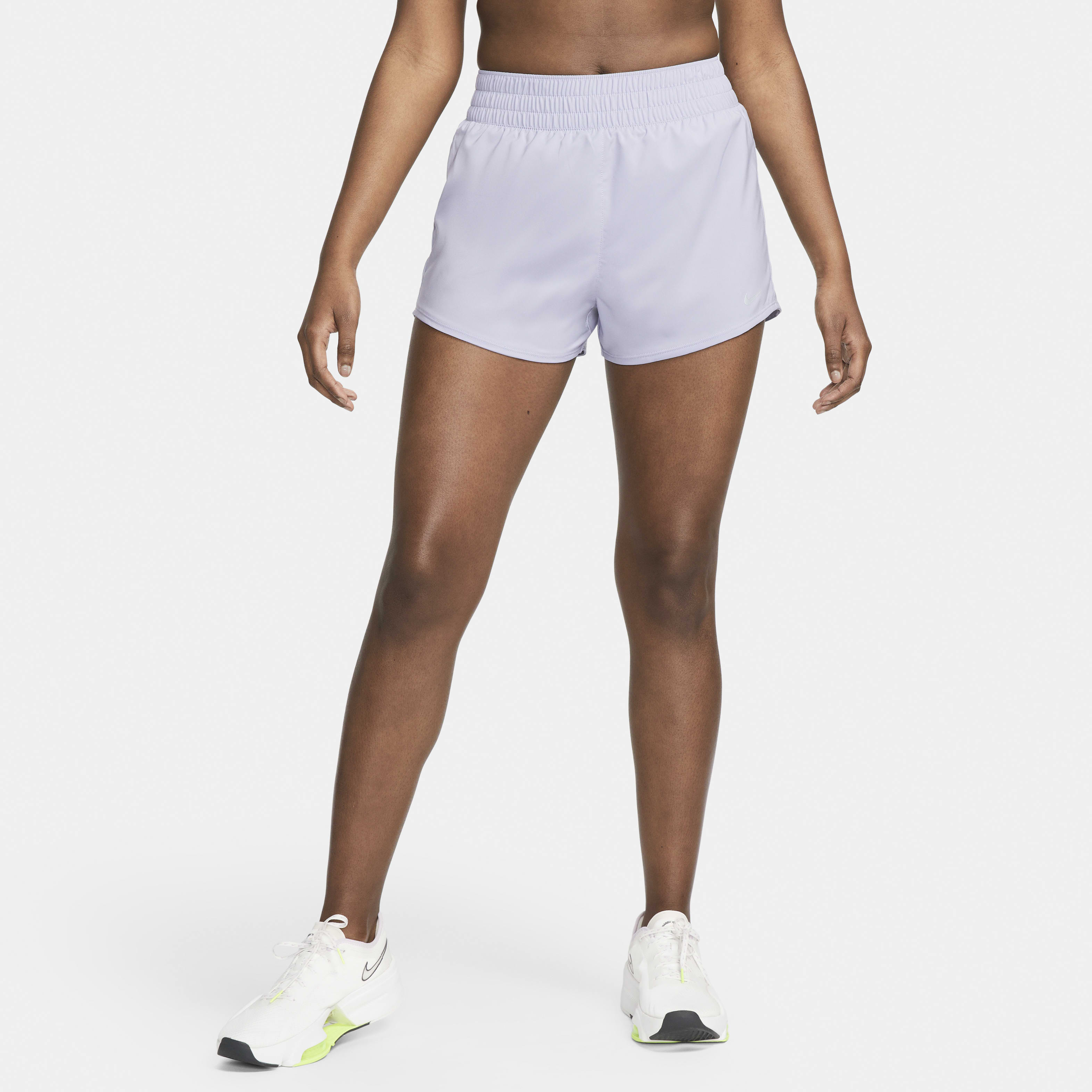 Nike One Women's Dri-FIT High-Waisted 3" Brief-Lined Shorts