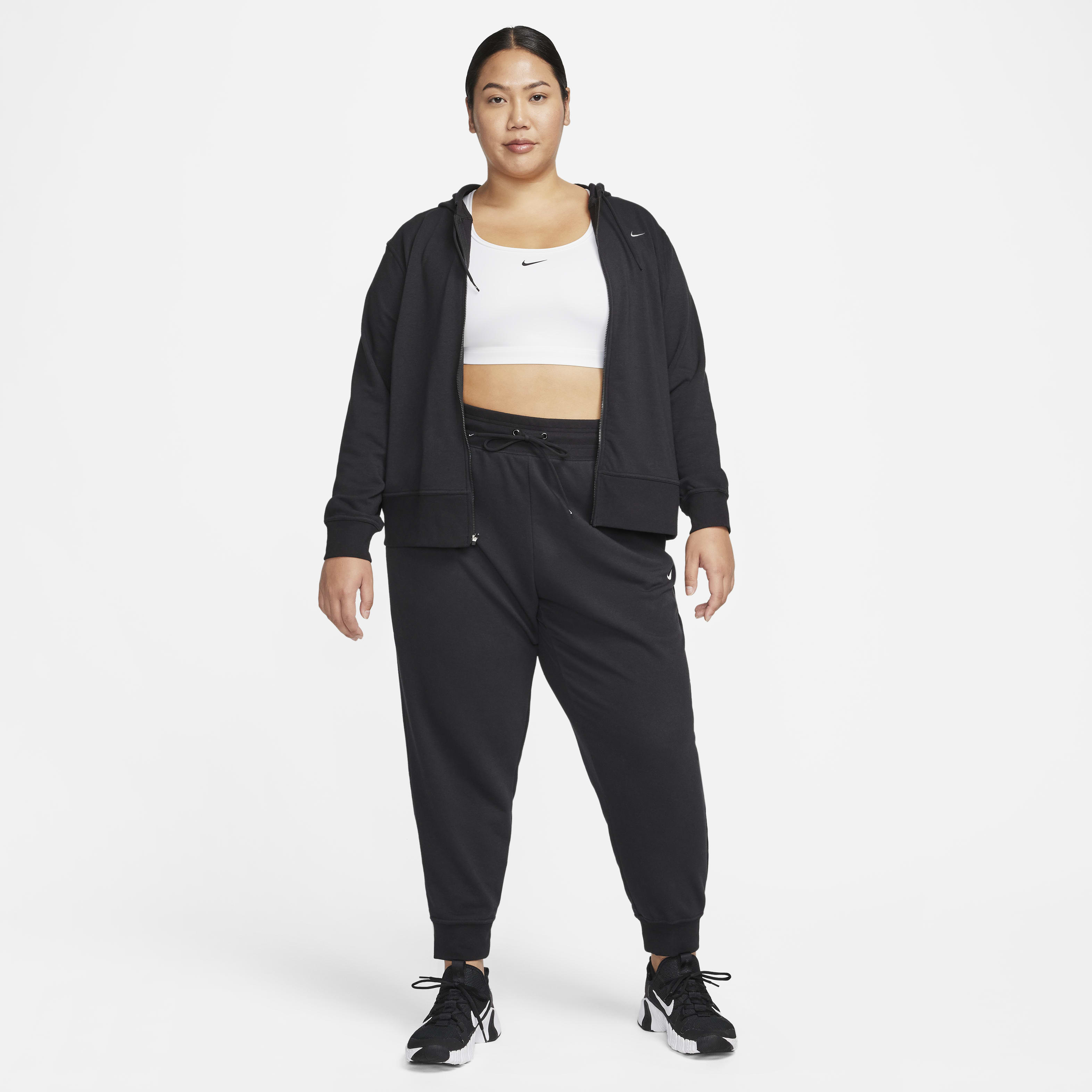 Nike Dri-FIT One Women's Full-Zip French Terry Hoodie (Plus Size)