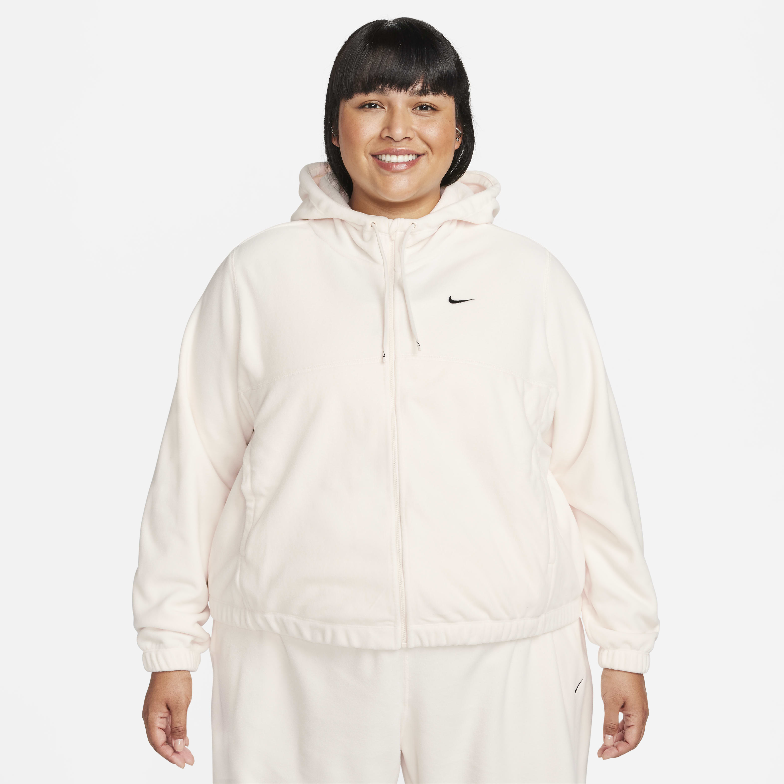 Nike Therma-FIT One Women's Oversized Full-Zip Fleece Hoodie (Plus Size)