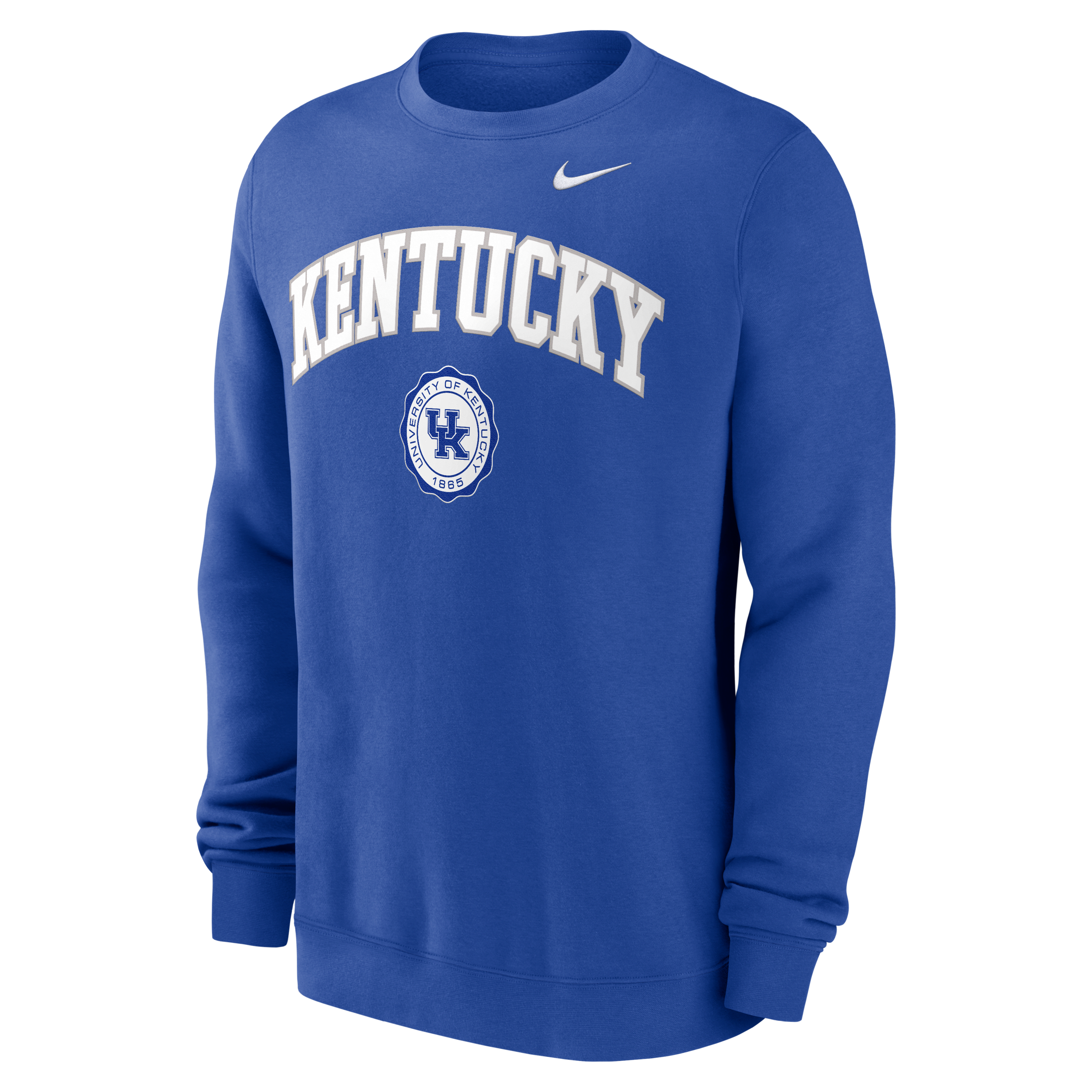 Kentucky Wildcats Arched Seal Men's Nike College Pullover Crew