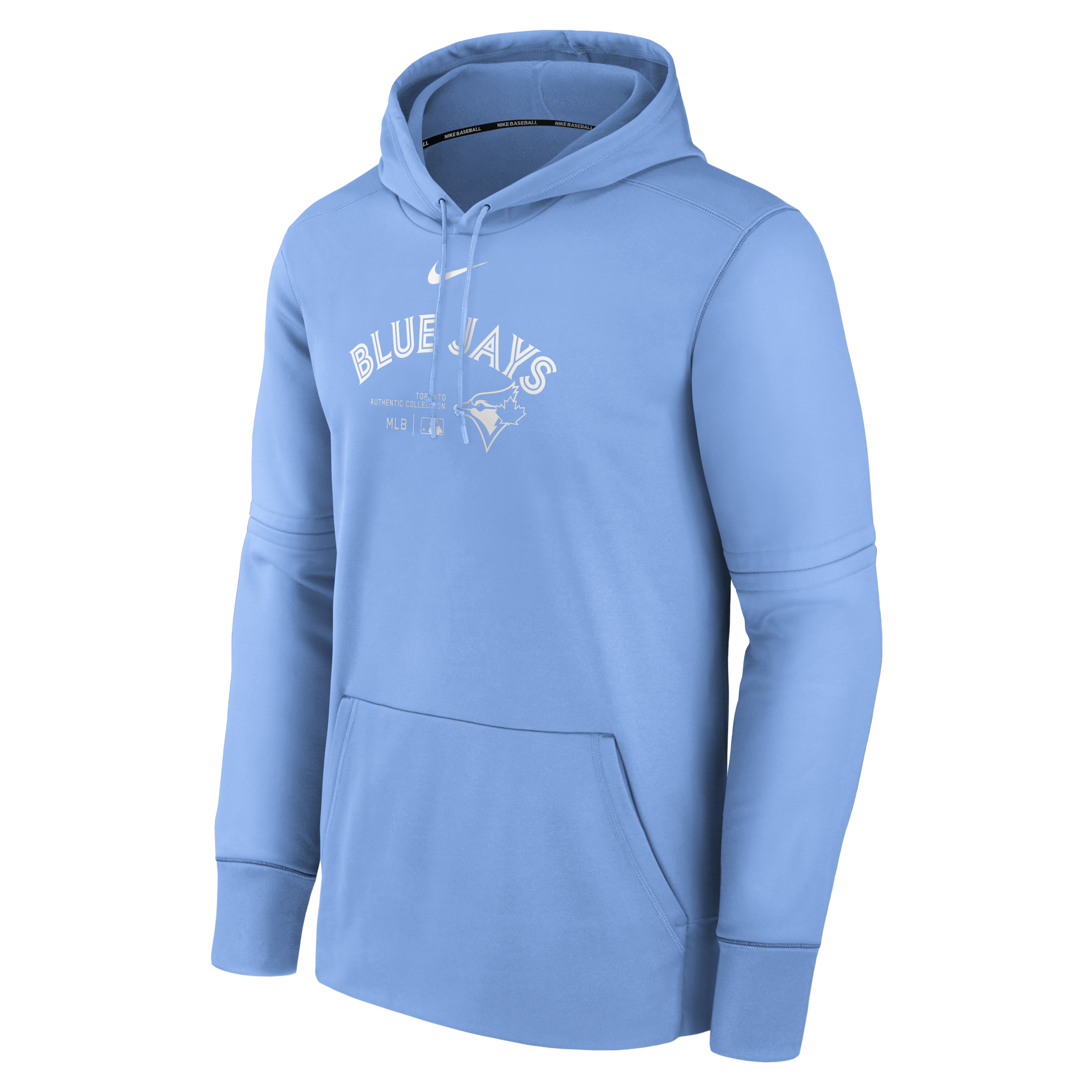 Toronto Blue Jays Authentic Collection Practice Men's Nike Therma MLB Pullover Hoodie