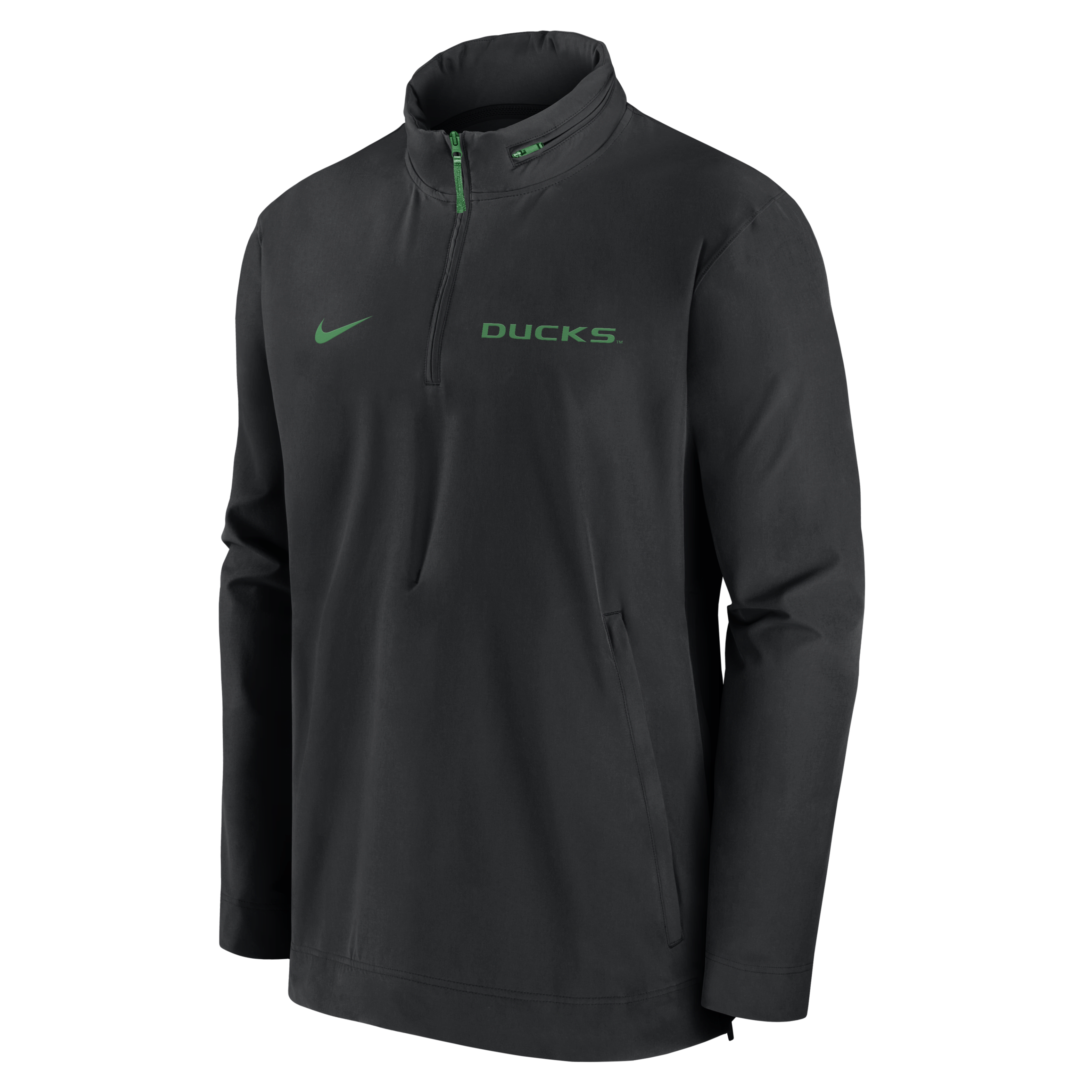 Oregon Ducks Sideline Coach Men's Nike College 1/2-Zip Hooded Jacket