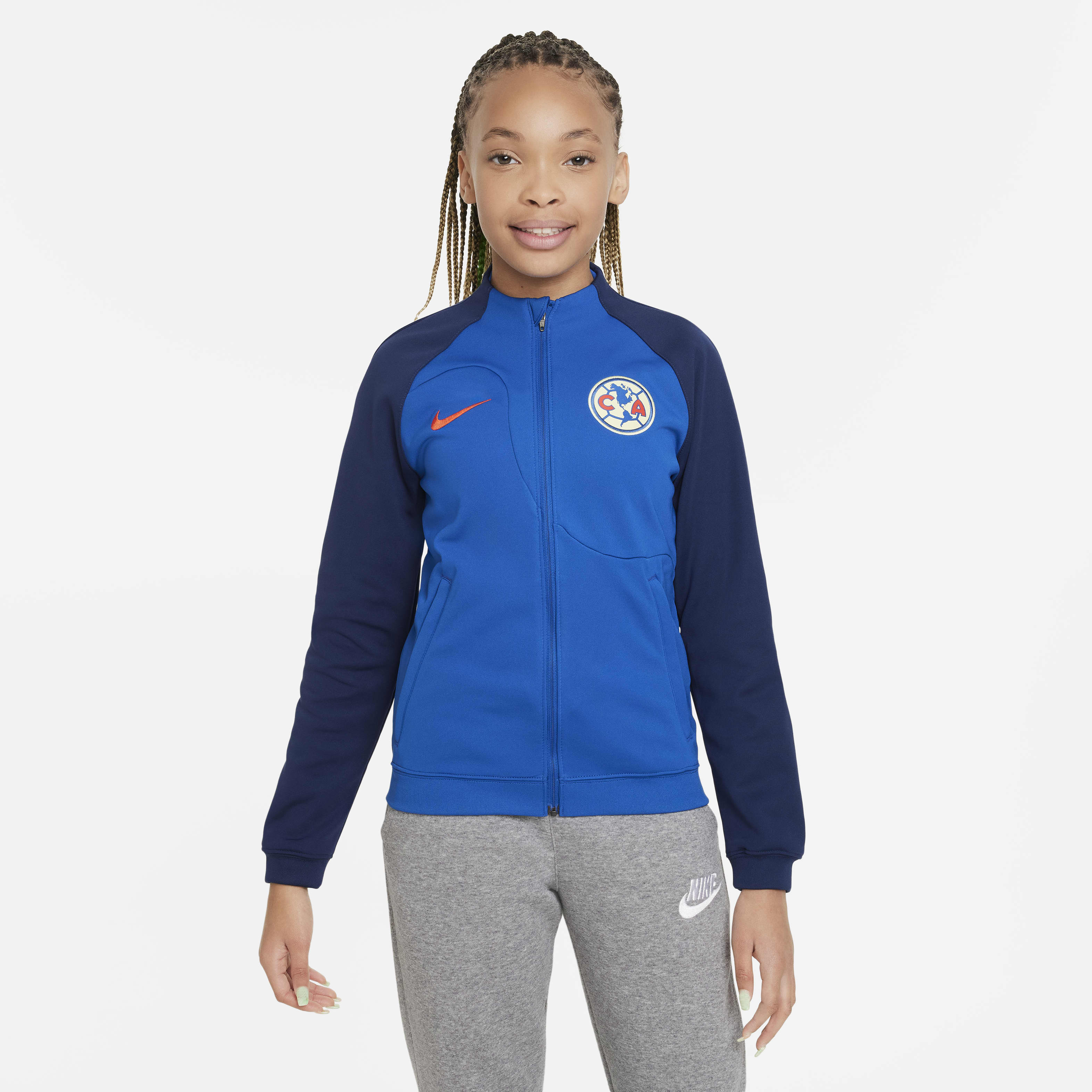 Club América Academy Pro Big Kids' Knit Soccer Jacket