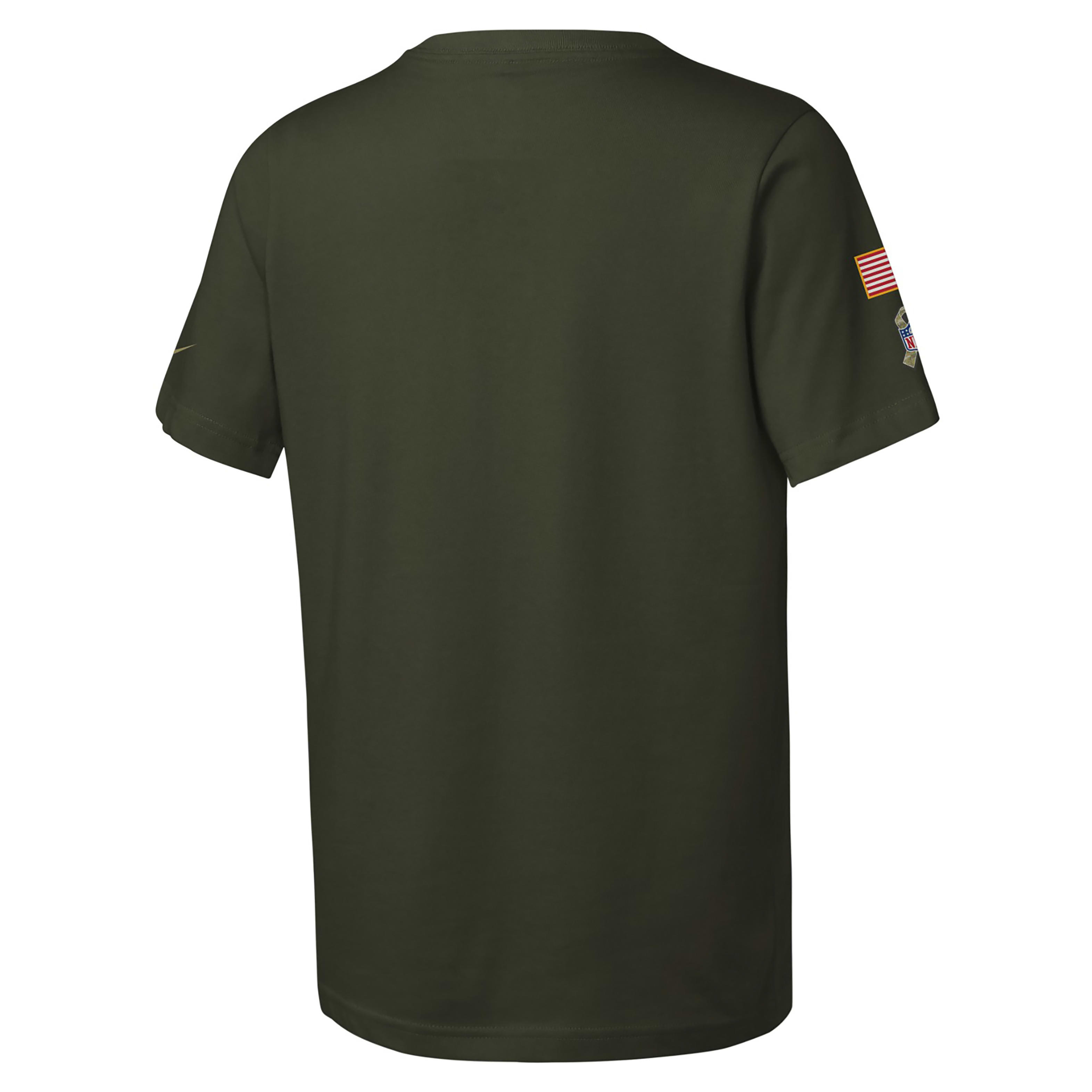 Kansas City Chiefs Salute to Service Sideline Big Kids’ Nike Dri-FIT NFL T-Shirt