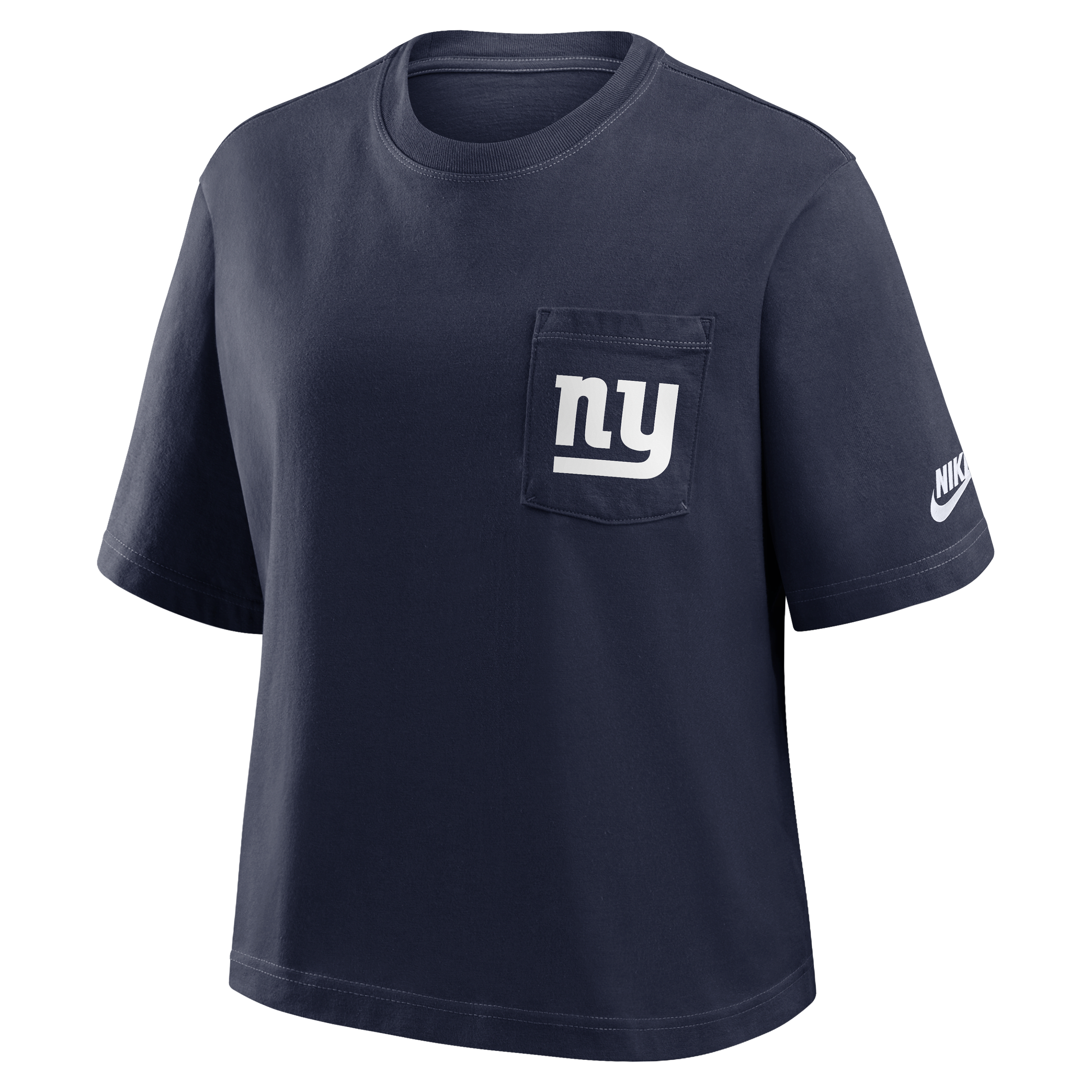 New York Giants Rewind Pocket Boxy Women's Nike NFL T-Shirt
