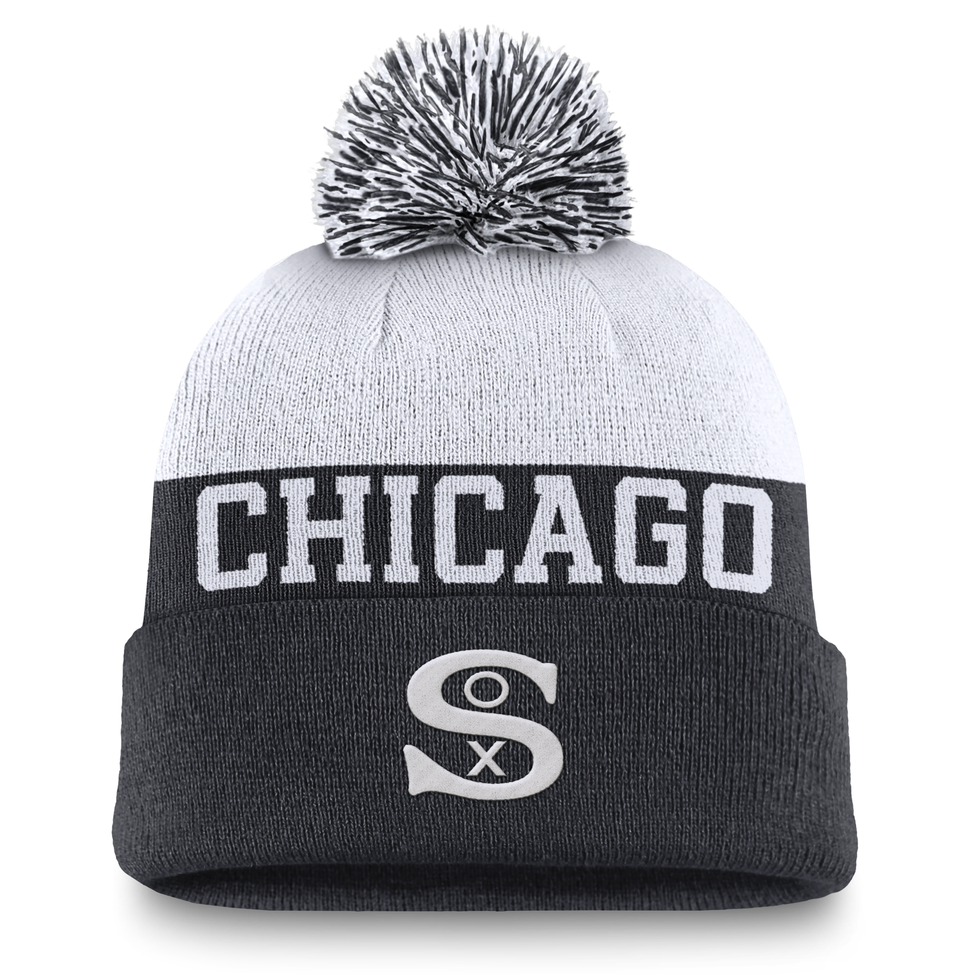 Chicago White Sox Rewind Peak Men's Nike MLB Cuffed Pom Beanie