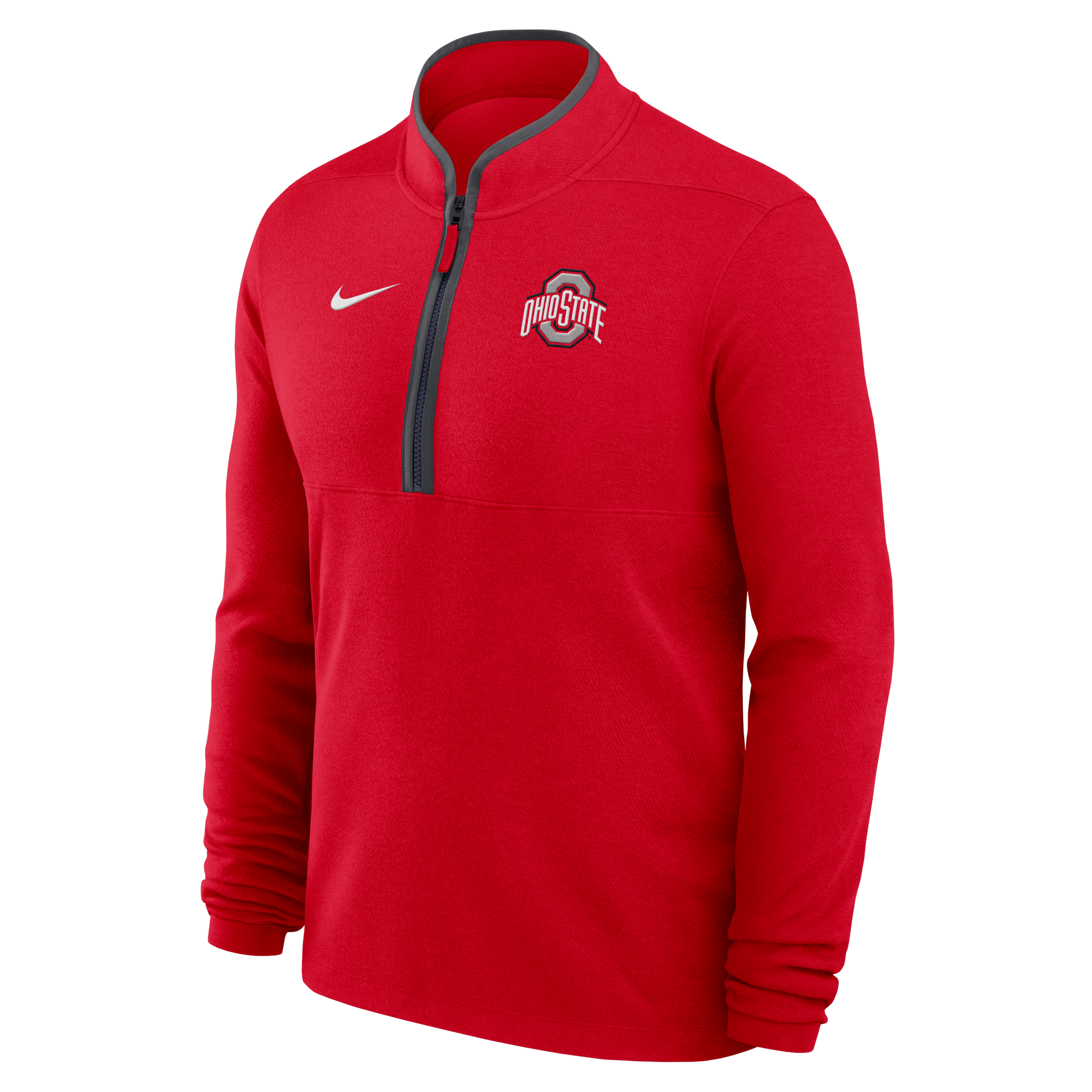 Ohio State Buckeyes Victory Men's Nike Dri-FIT College 1/2-Zip Long-Sleeve Top