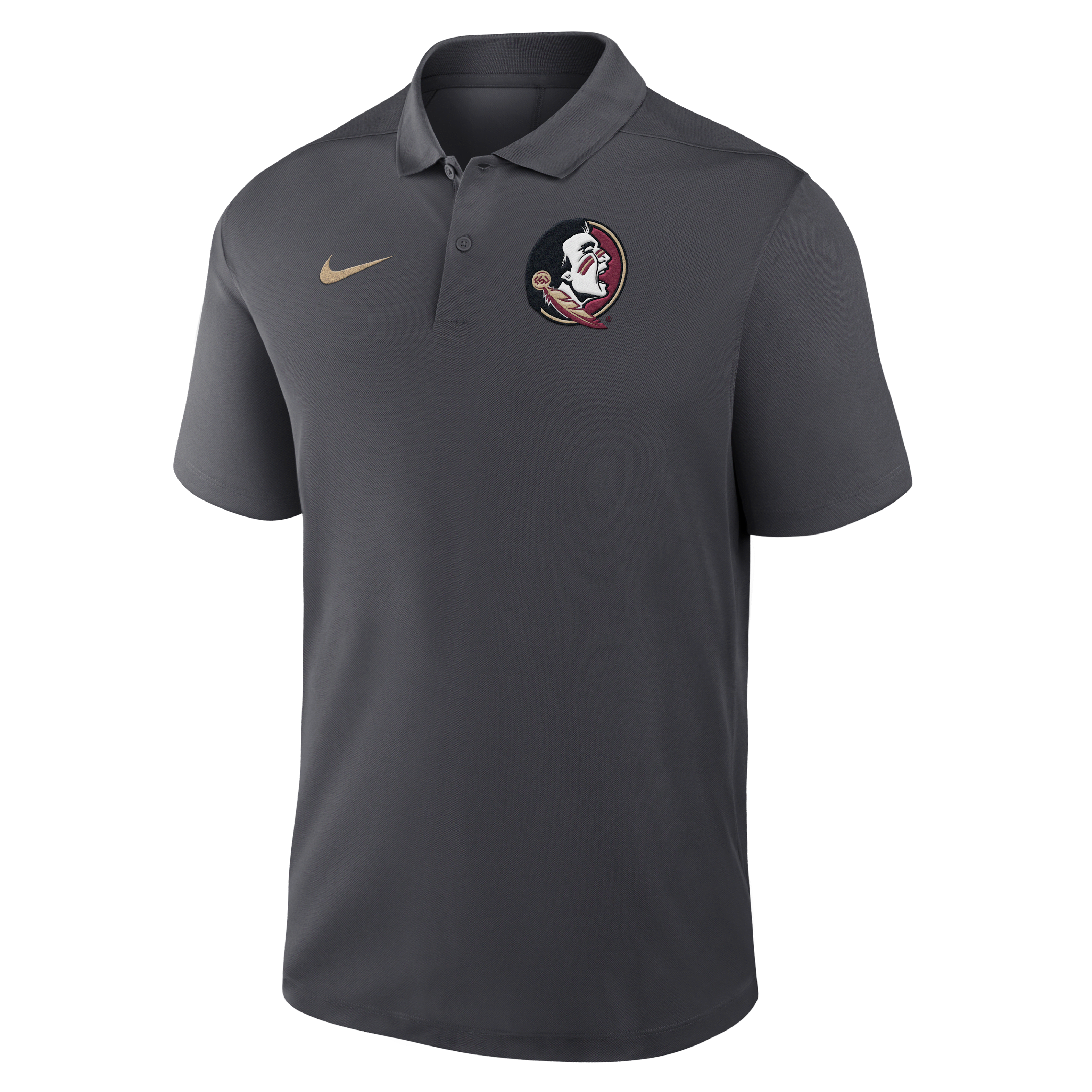 Florida State Primetime Victory Primary Logo Men's Nike Dri-FIT College Polo