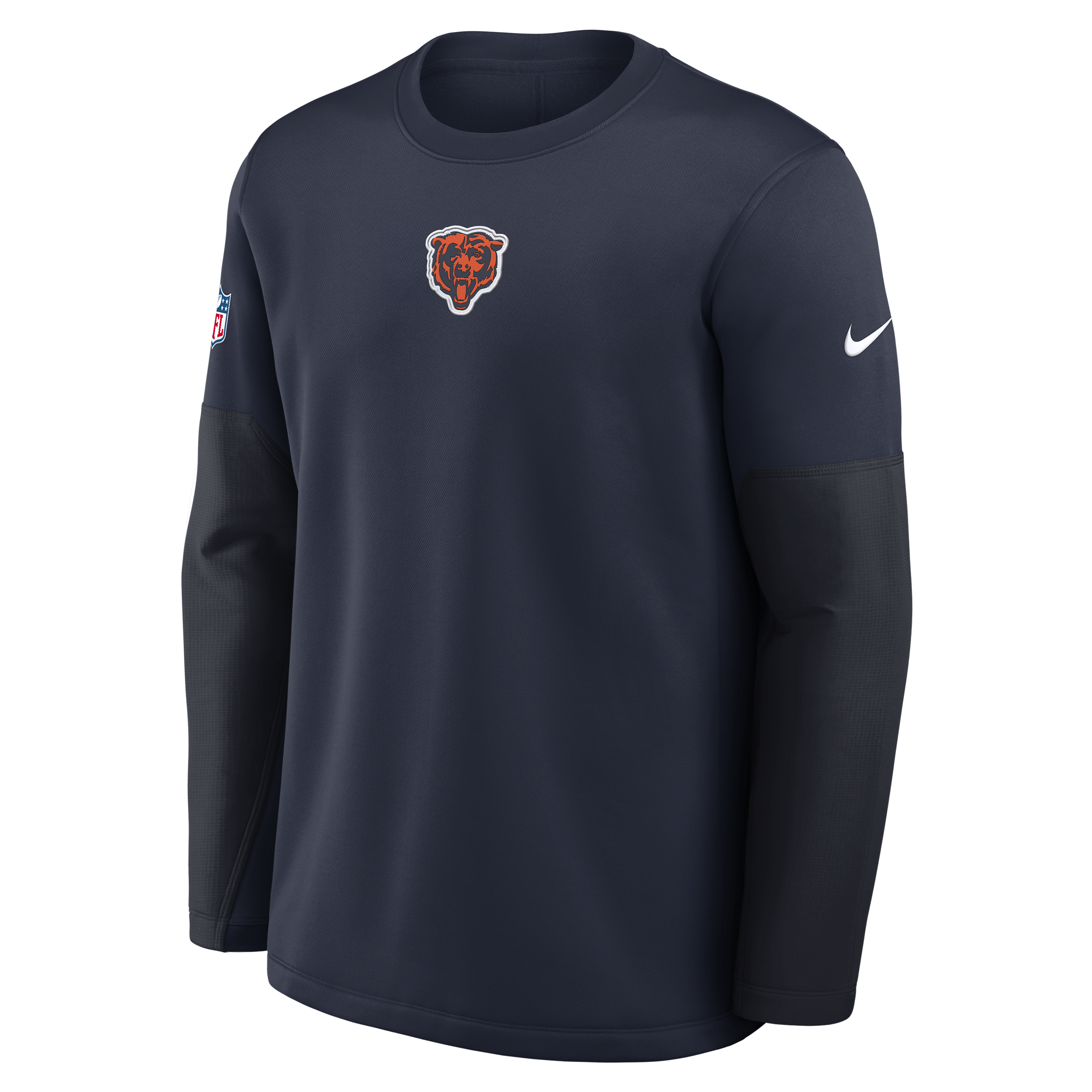 Chicago Bears Scripted To Win Sideline Coach Men's Nike Therma-FIT NFL Long-Sleeve T-Shirt