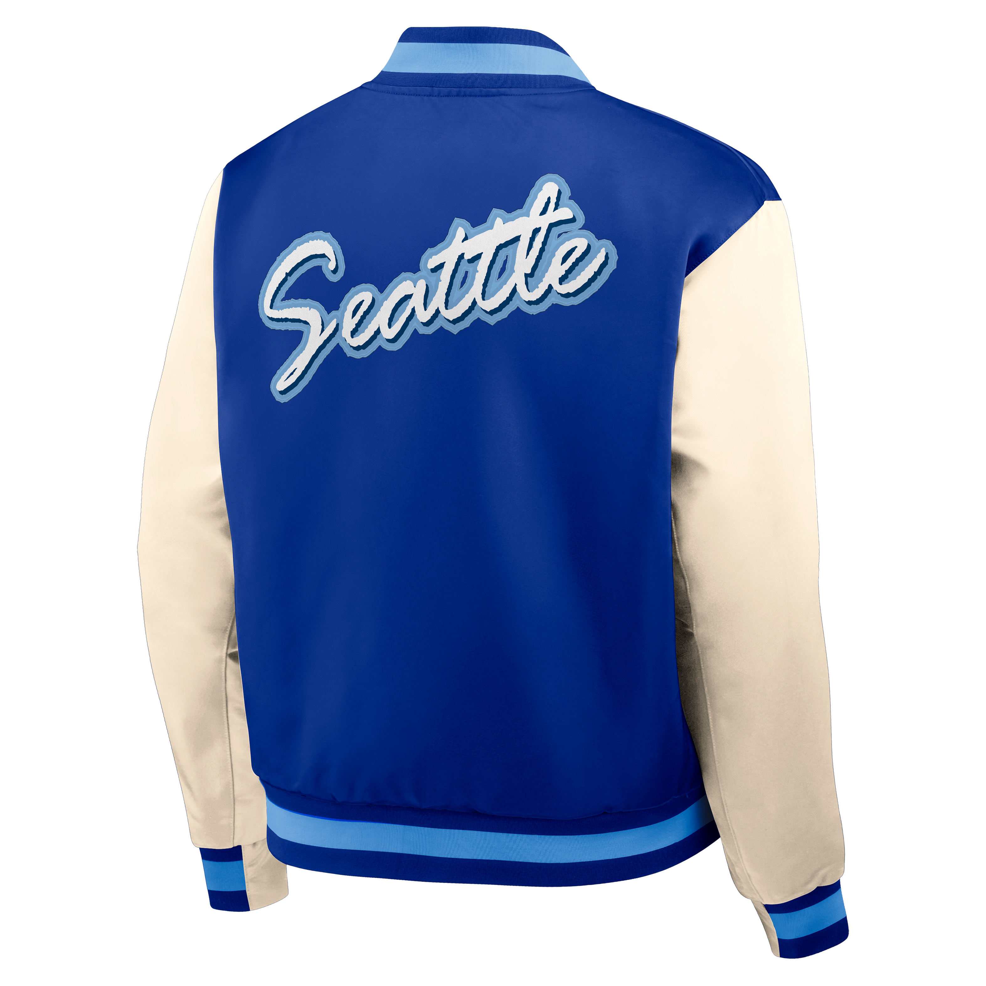 Seattle Seahawks Rewind Legacy Men's Nike NFL Full-Snap Bomber Jacket
