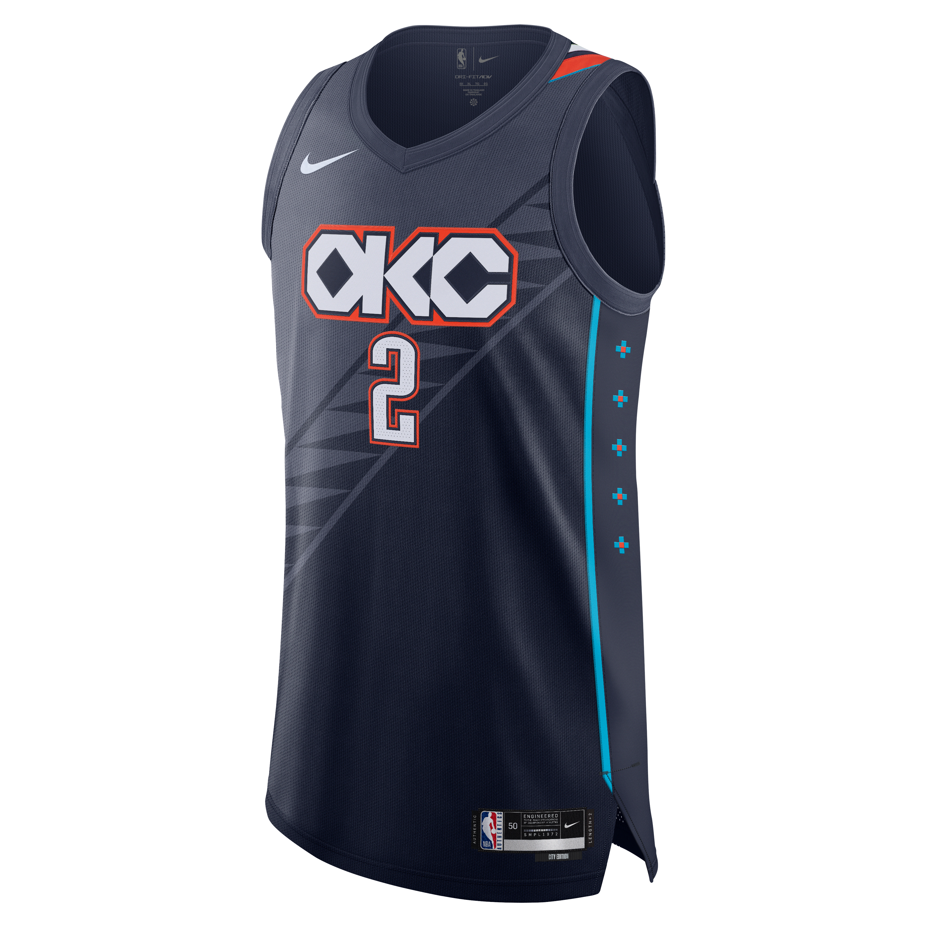 Shai Gilgeous-Alexander Oklahoma City Thunder Edition Men's Nike Dri-FIT ADV NBA Authentic Jersey