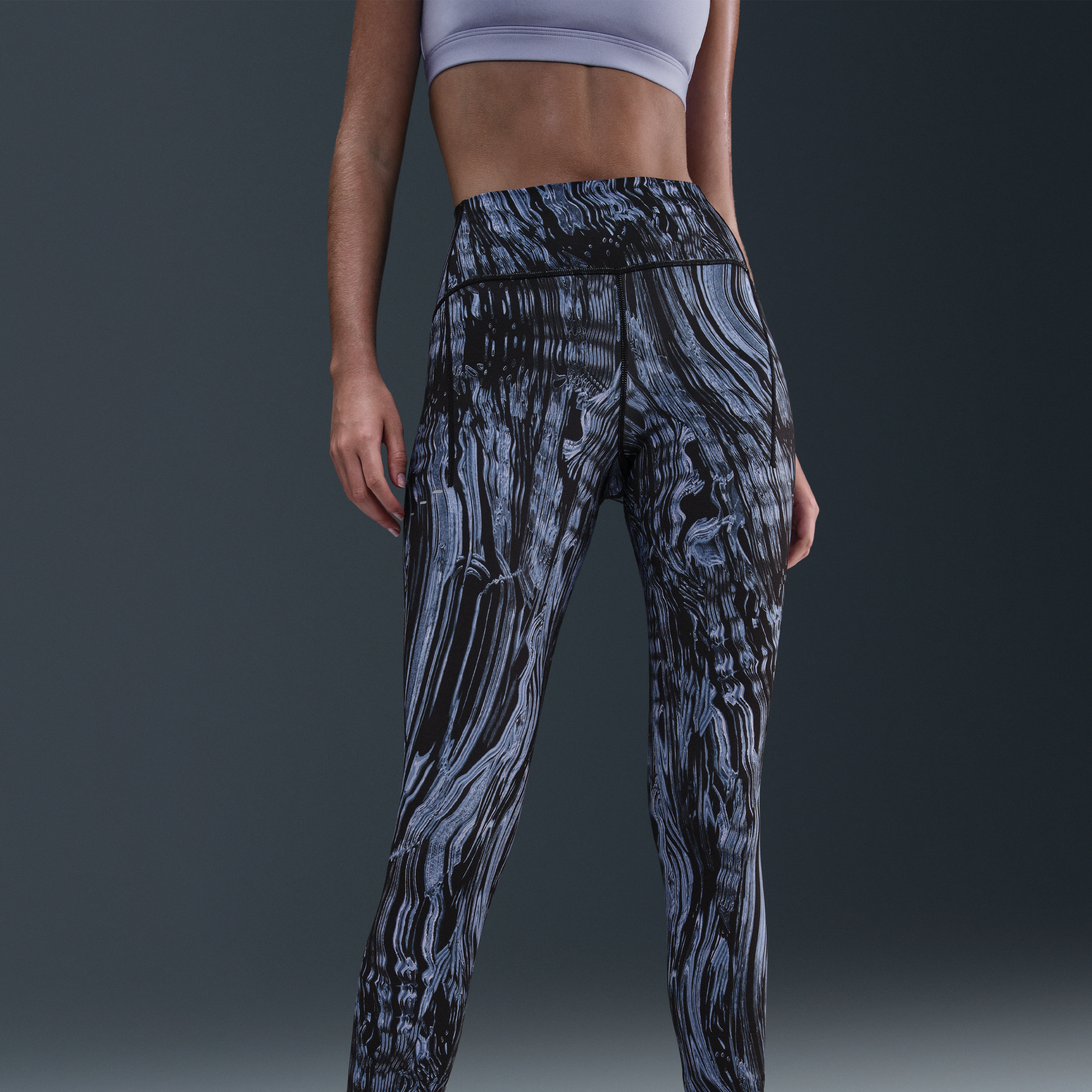 Nike Swift Women's High-Waisted 7/8 Printed Running Leggings